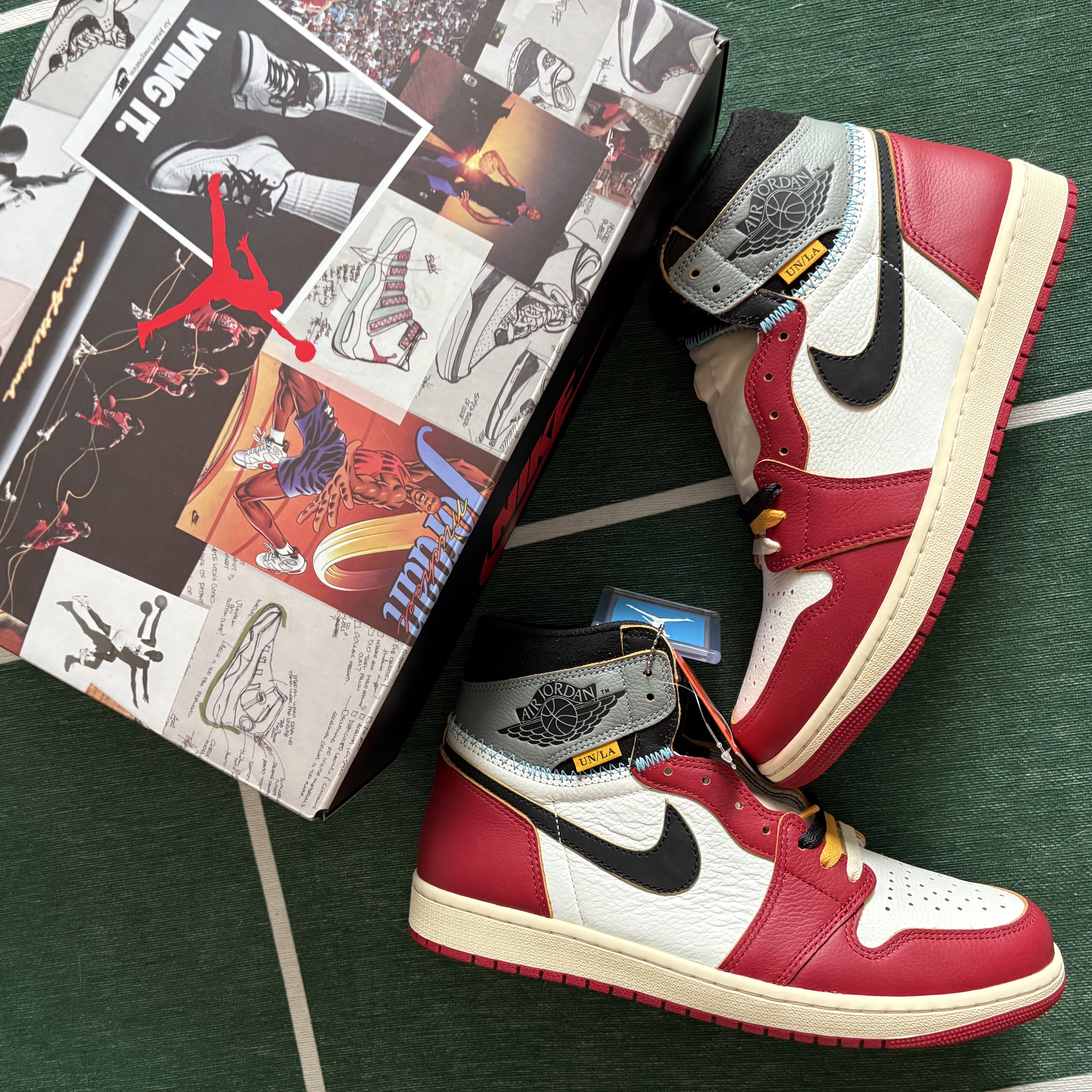 Jordan 1 x Union Retro High OG Chicago Shadow 착용 스타일
