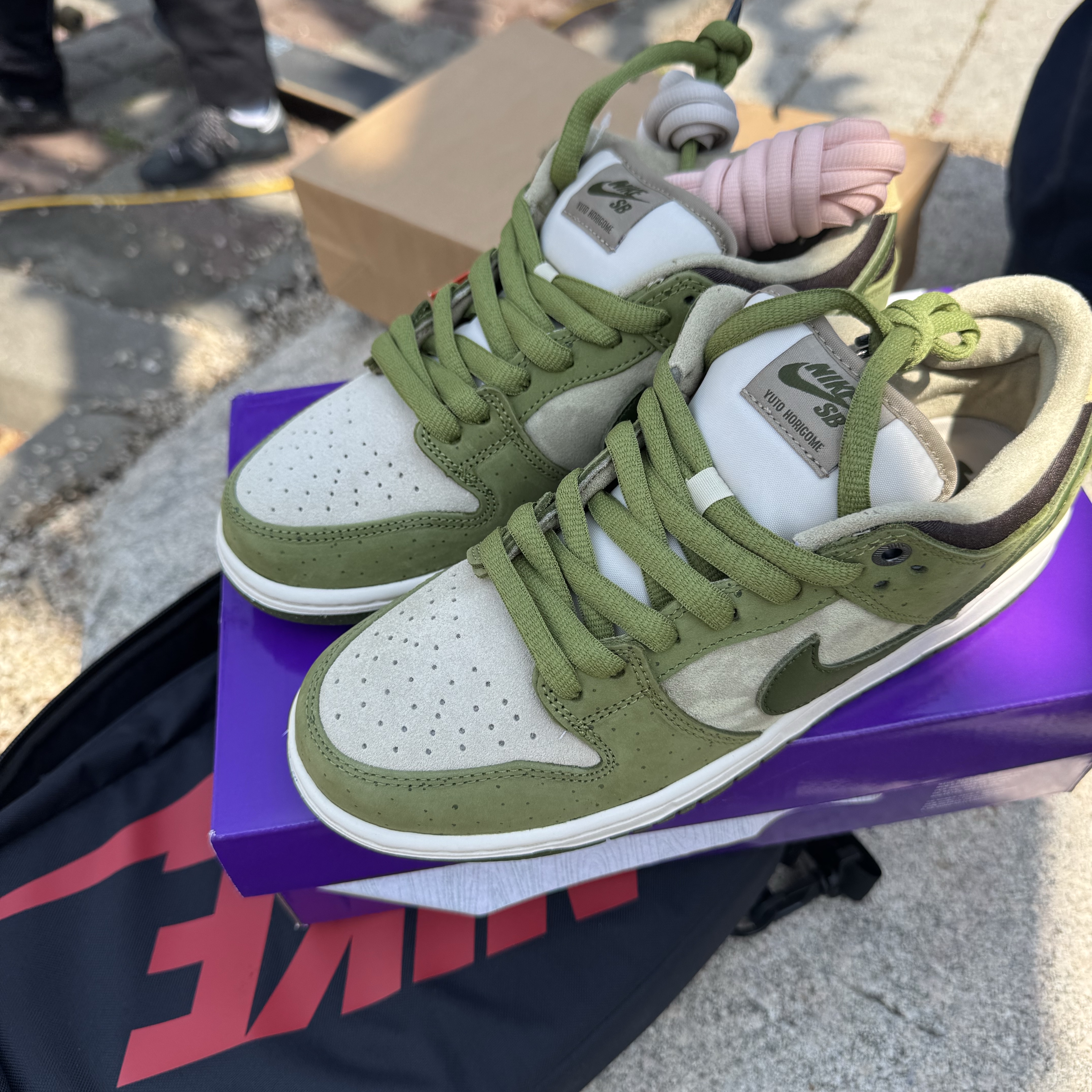 Nike x Yuto Horigome SB Dunk Low Matcha 착용 스타일 - 2