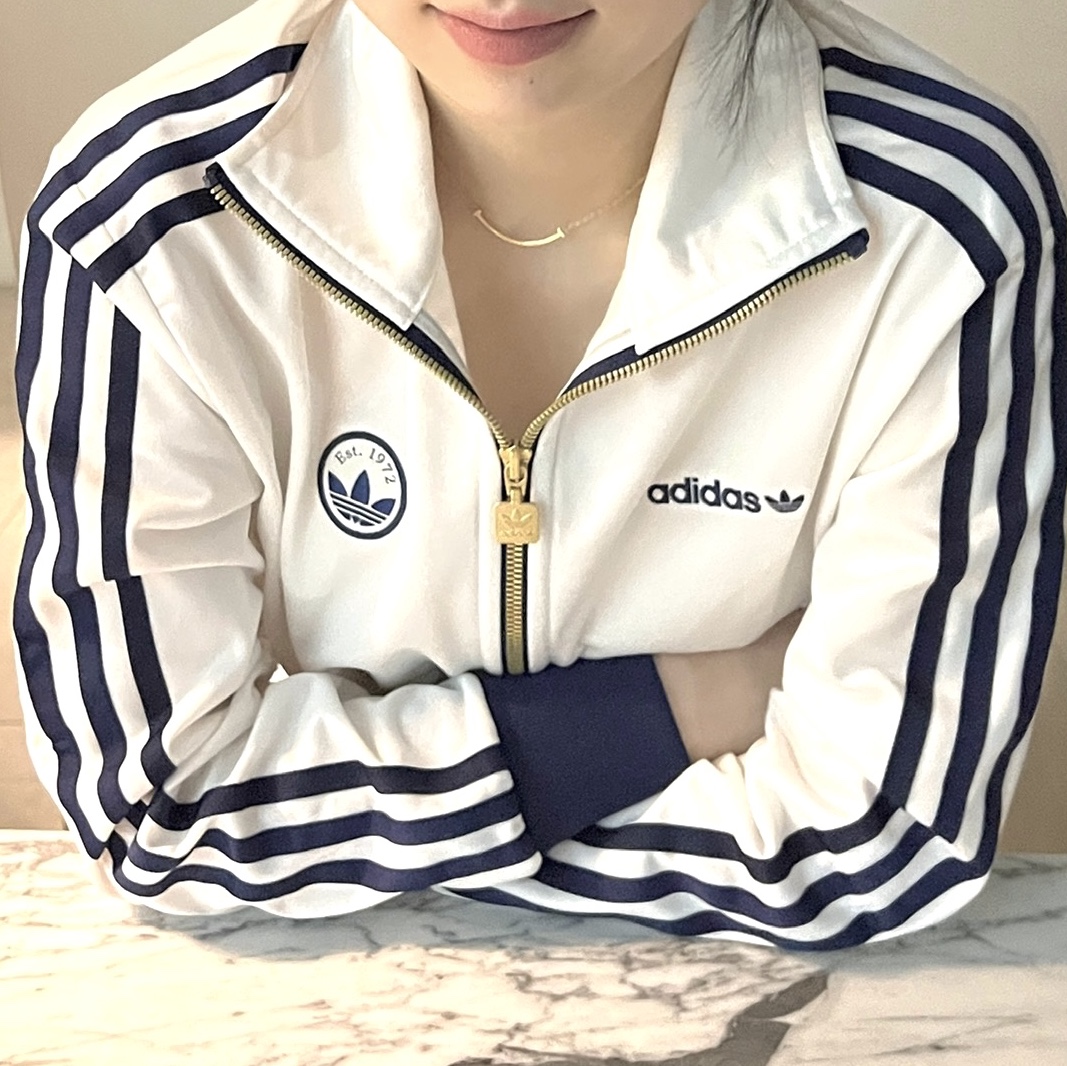 (W) Adidas Firebird Badge Track Top Cloud White - KR Sizing, Tiffany & Co. Tiffany T Smile Pendant Small Rose Gold 착용 스타일 - 1