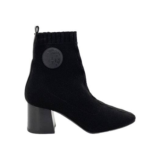 H192034Z02 Hermes Volver60 Knit Boots 37 Black