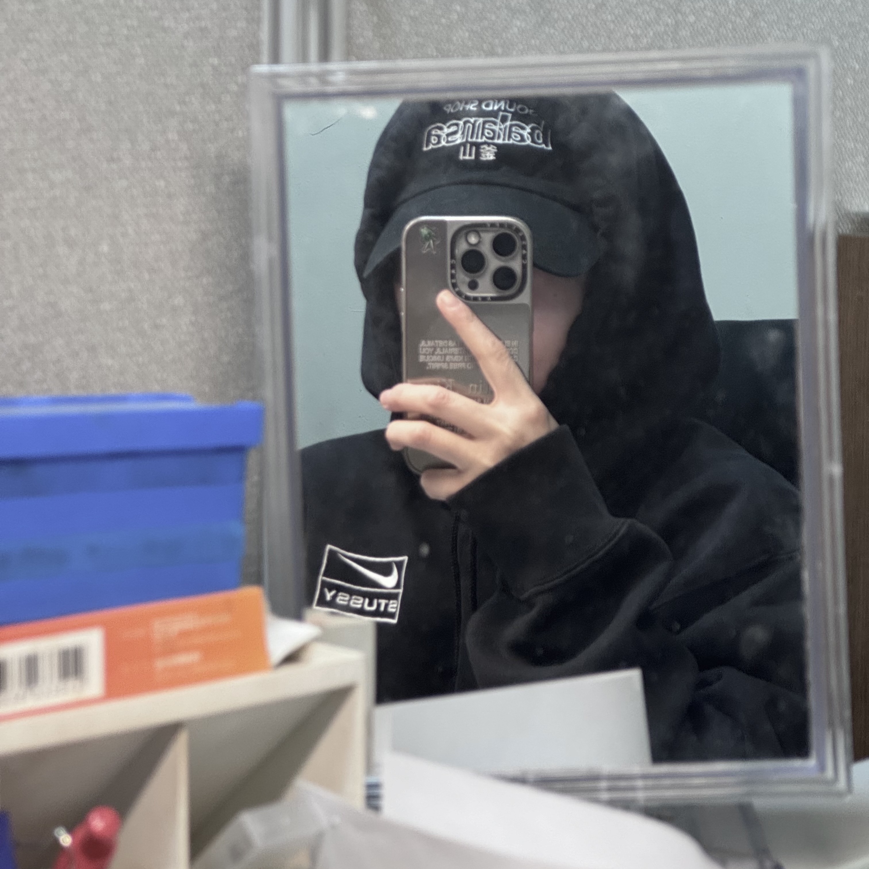 Nike x Stussy NRG RA Washed Pullover Hoodie Black (DN4028-010) 착용 스타일