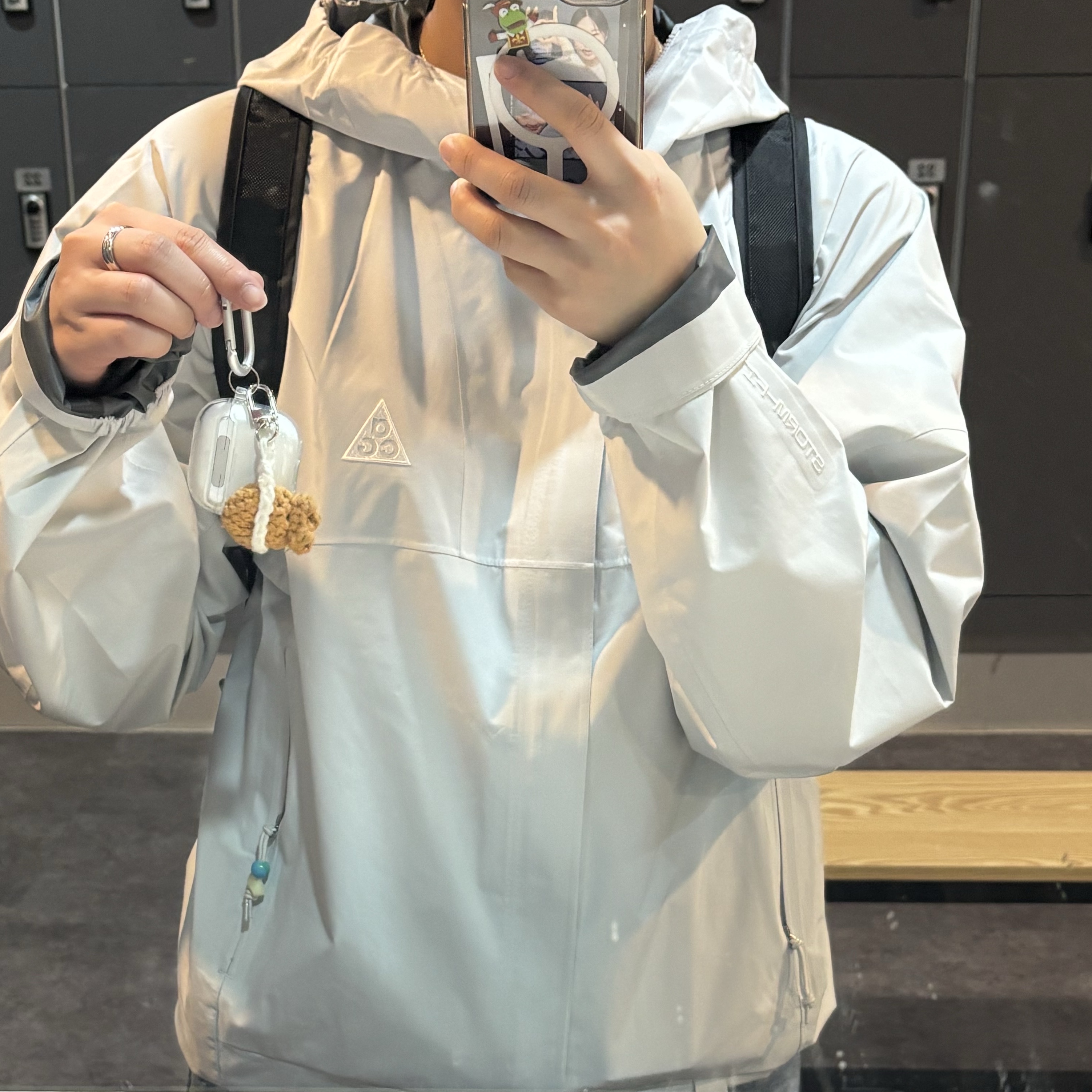 Nike ACG Storm-Fit ADV Cascade Rains Full Zip Jacket Photon Dust - Asia 착용 스타일
