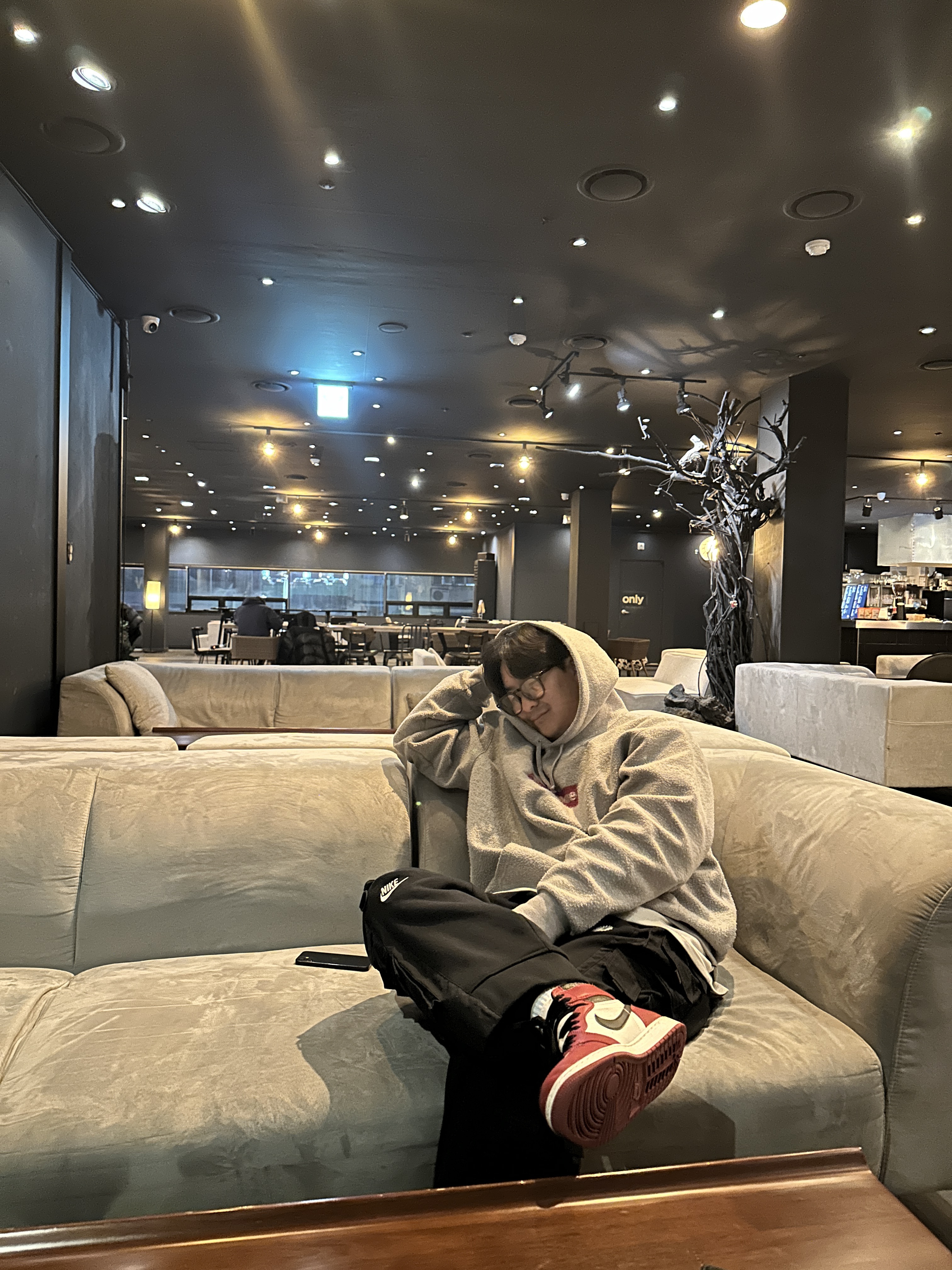 Jordan 1 Retro High OG Chicago 2022, Nike x Peaceminusone Wide Pants Black (DR0096-010) 착용 스타일