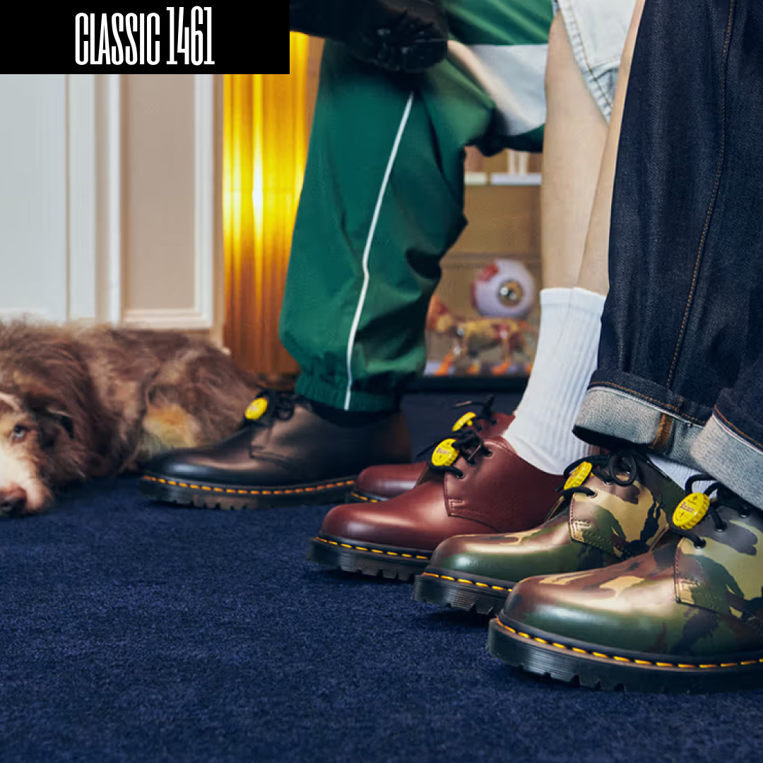 Dr. Martens x Palace 1461 Red, Dr. Martens x Palace 1461 Camo 착용 스타일 - 2