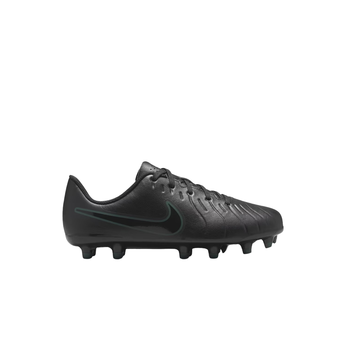 (JR) 나이키 티엠포 레전드 10 클럽 MG 블랙 딥 정글((JR) Nike Tiempo Legend 10 Club MG Black Deep Jungle) - 1