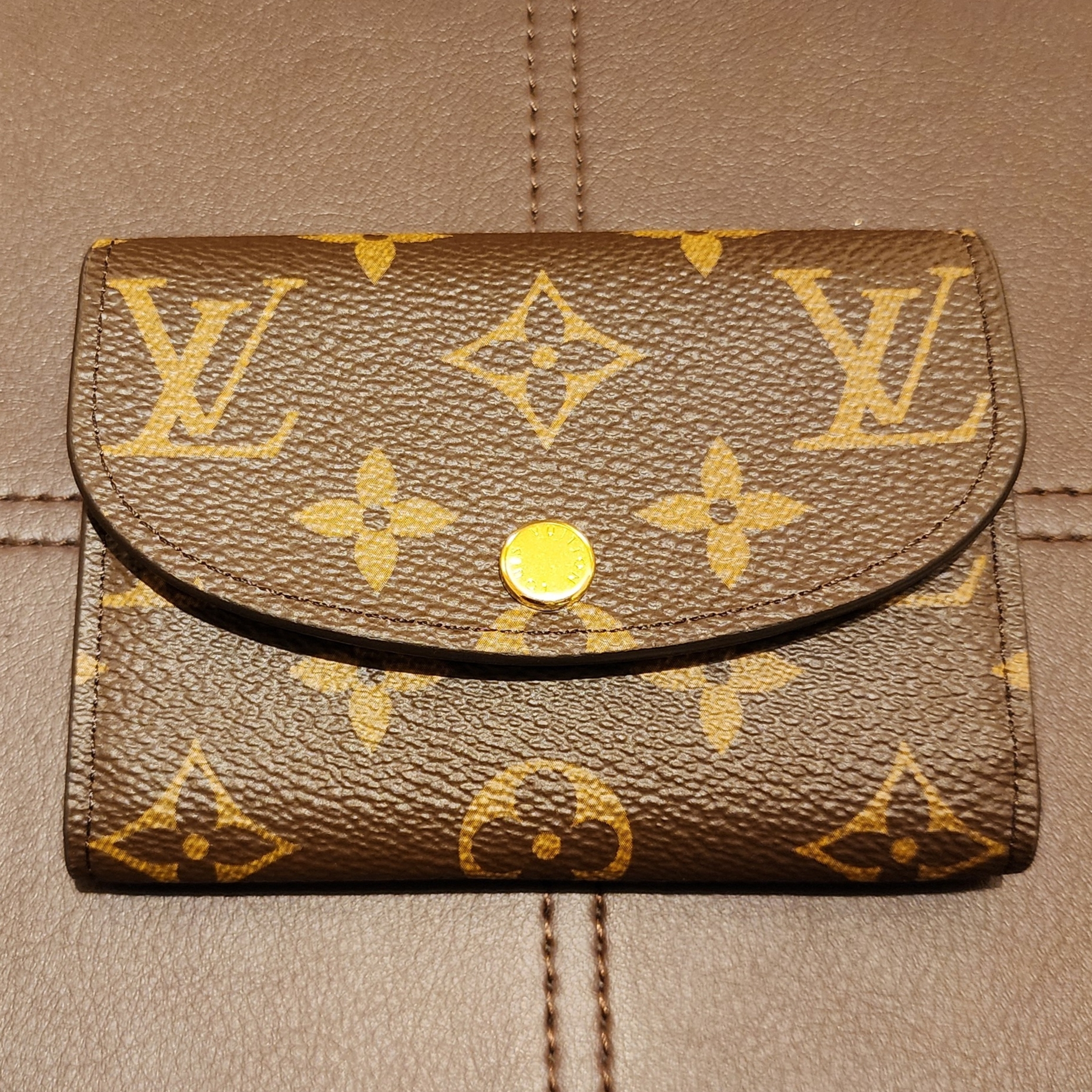 Louis Vuitton Rosalie Coin Purse Monogram Rose Ballerine 착용 스타일 - 1