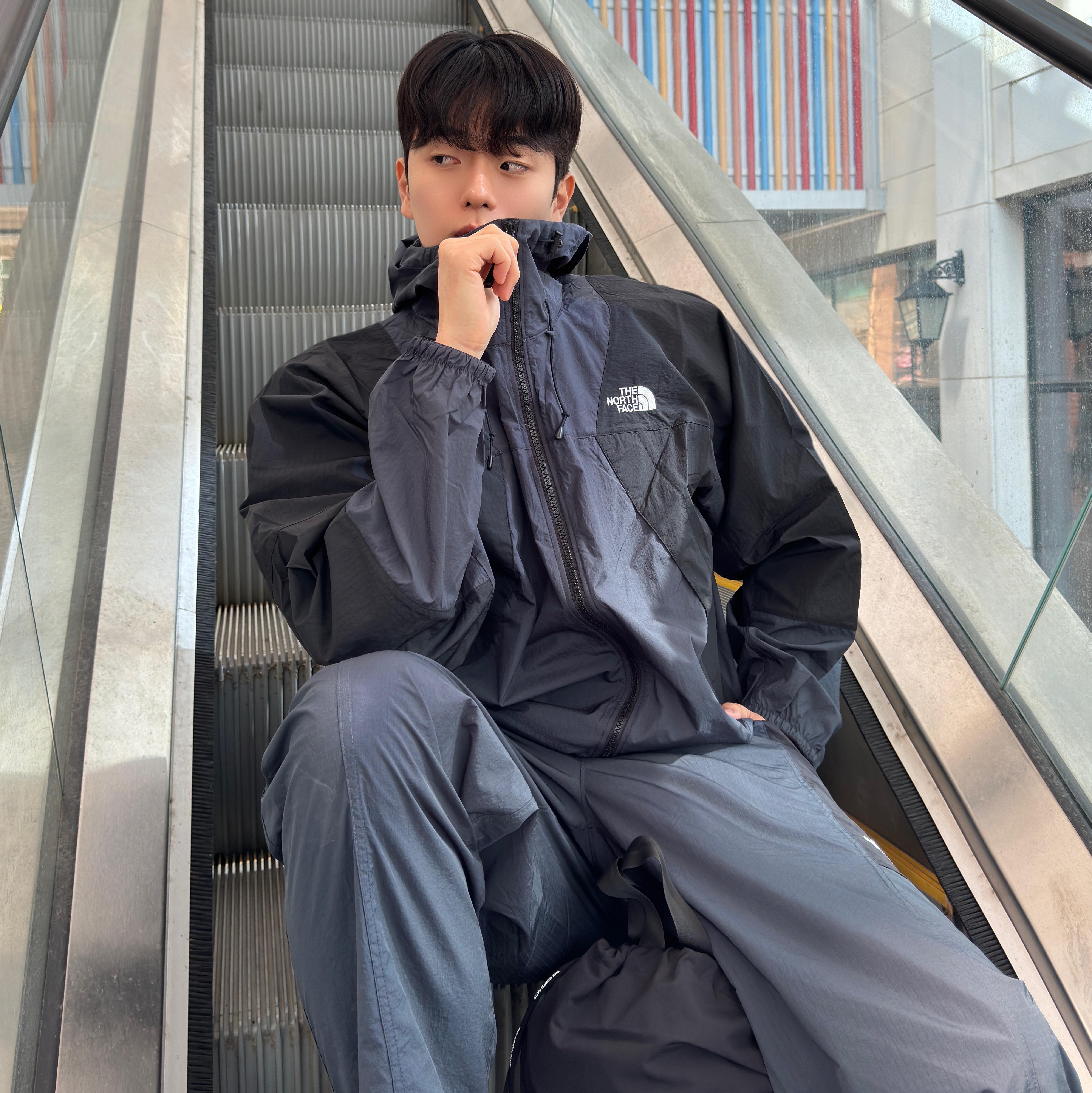 The North Face 1994 Mountain Jacket Black - 25SS, The North Face 1994 Pants Black - 25SS 착용 스타일 - 6