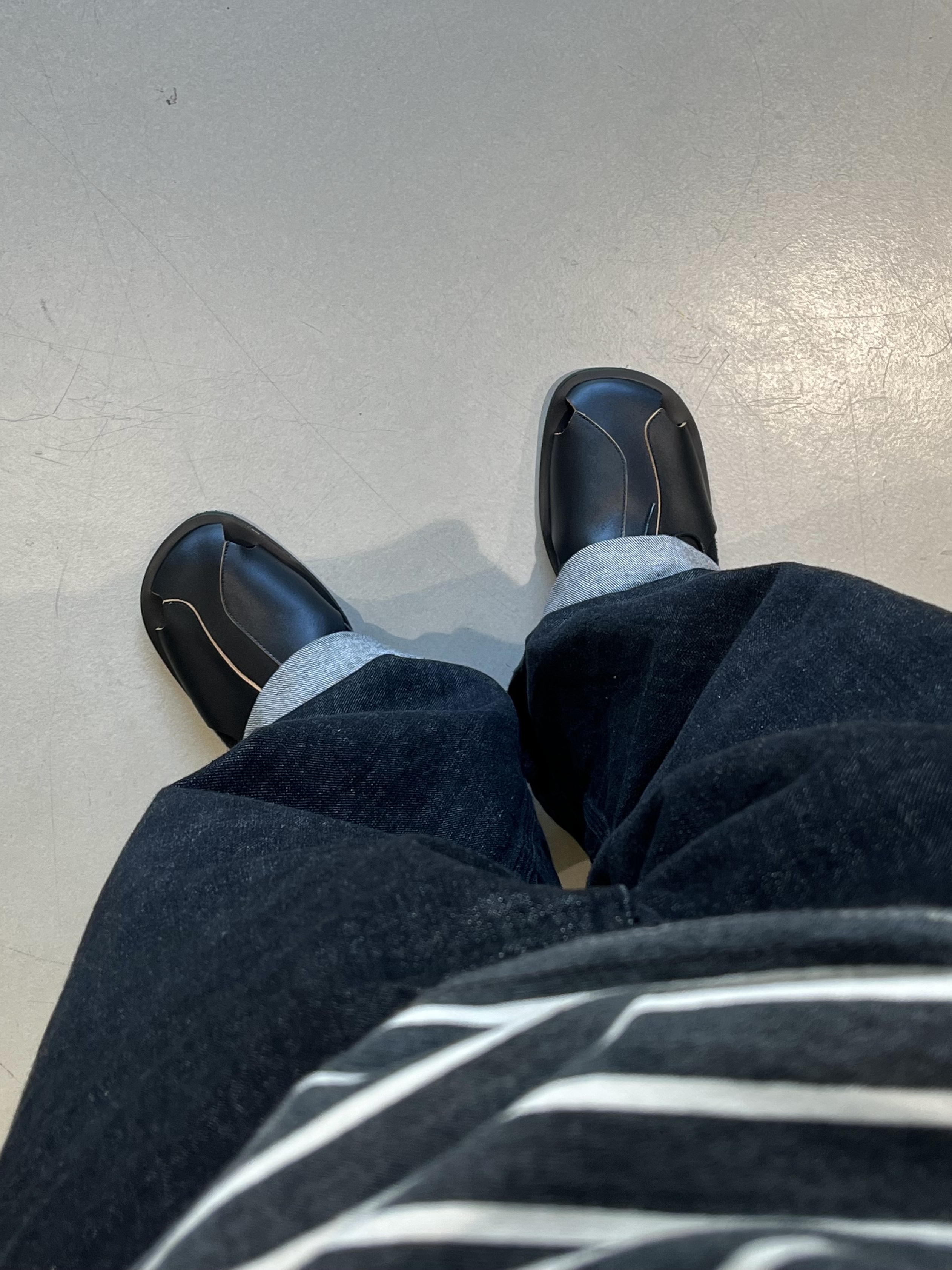 noun Natural Cut Sandal Black, noun Wide Denim Pants Black 착용 스타일 - 2