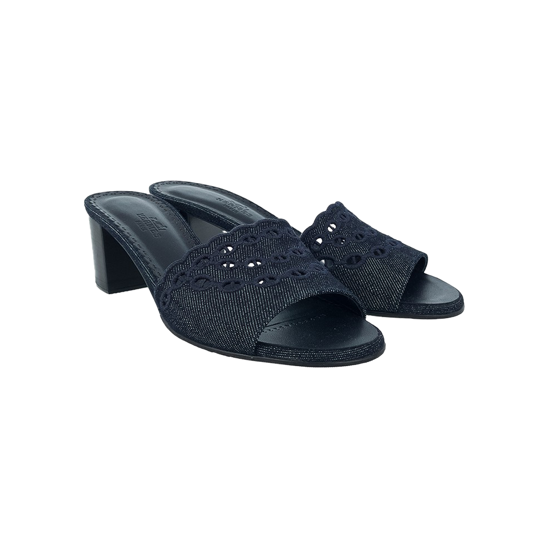 IT32EMTS5I2S Hermes Gladys45 Sandal 37 BleuBrut/Marine