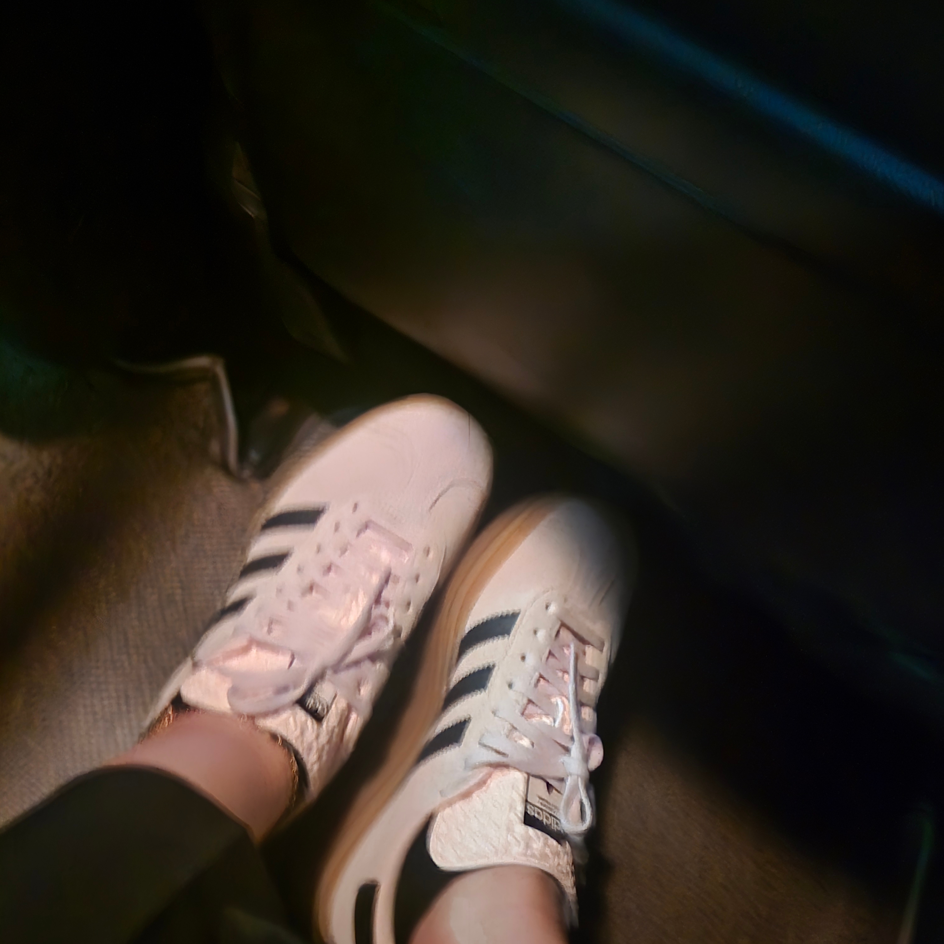 (W) Adidas Gazelle Bold Wonder Quartz Core Black 착용 스타일