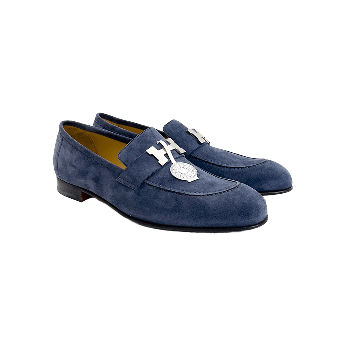 ITDLMI8W637B Hermes Paris Loafer 43 NavyGrey Palladium