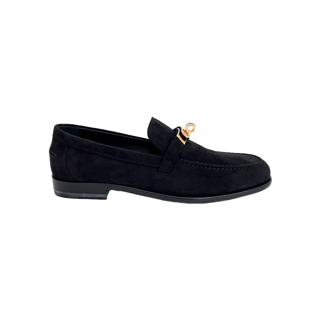 ITKKUN6R77WF Hermes Destin Loafer 36 Black Rose Gold