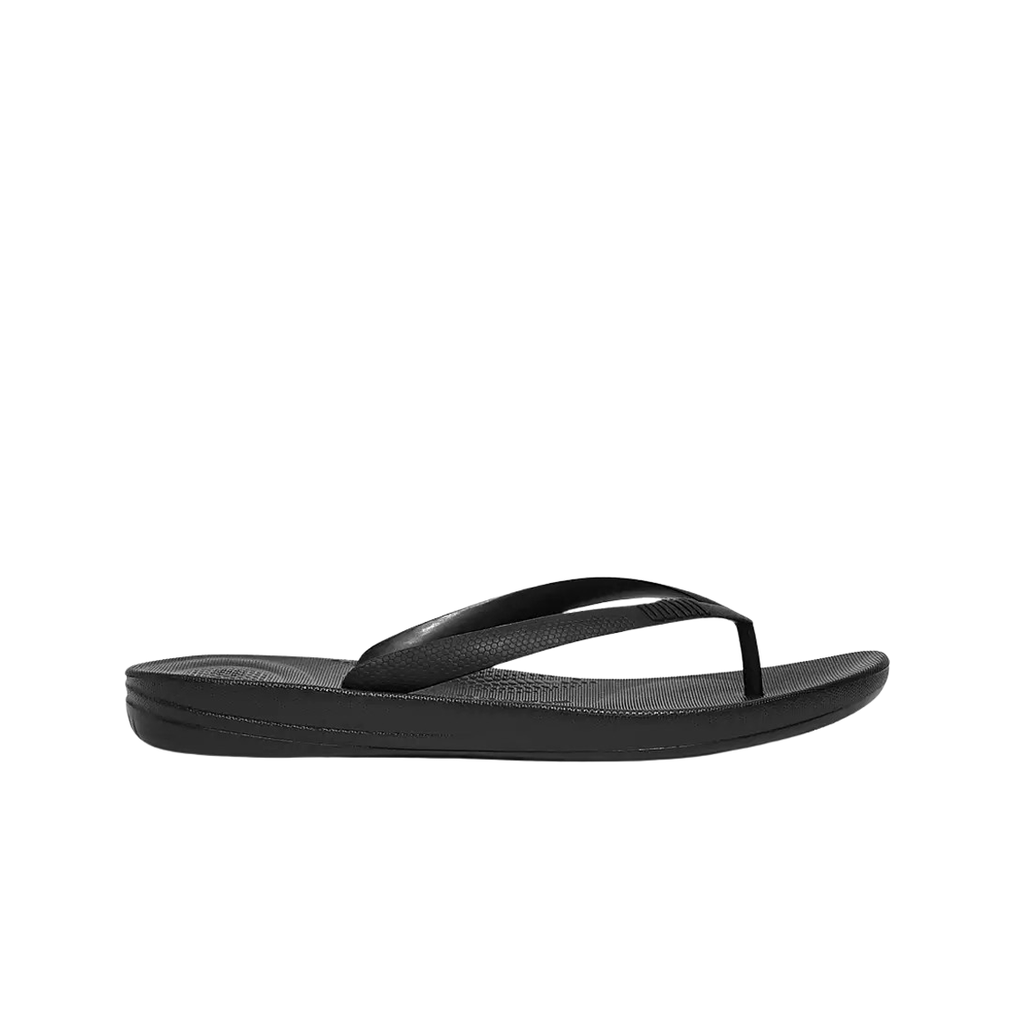 J80-001 FITFLOP Iqushion Ergonomic Flip Flops Black