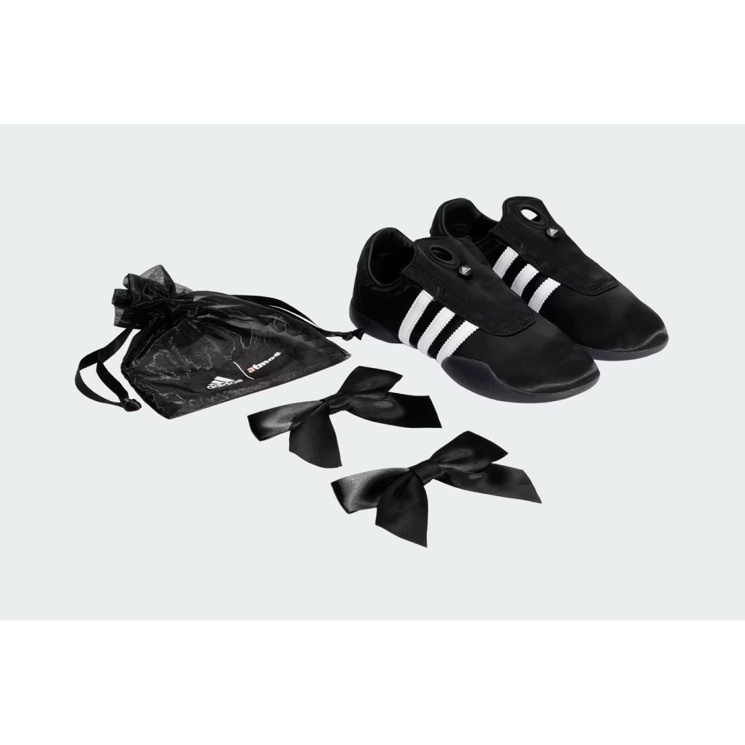 (W) Adidas x Atmos Pink Taekwondo Mei Core Black Footwear White 착용 스타일 - 2