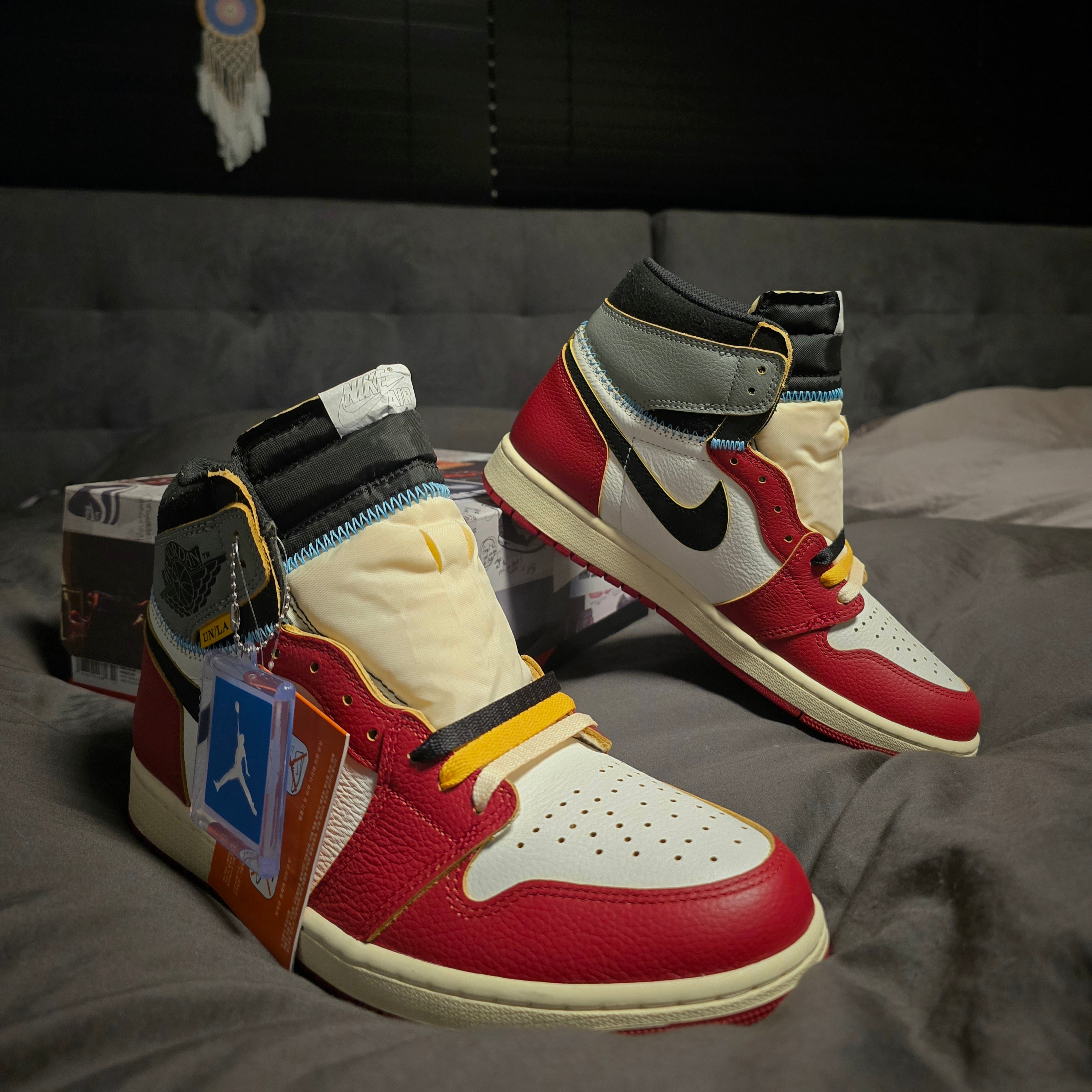 Jordan 1 x Union Retro High OG Chicago Shadow 착용 스타일 - 3
