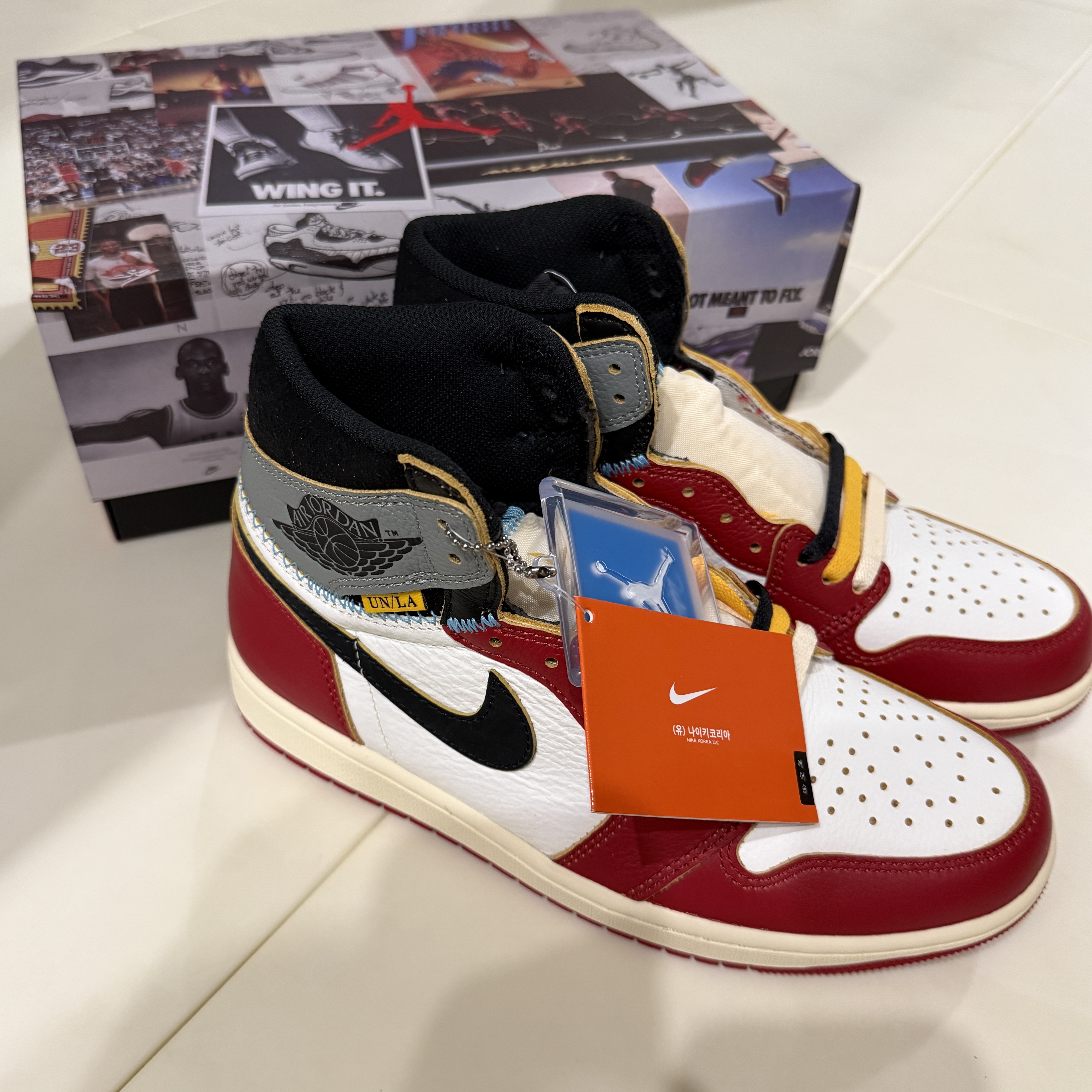 Jordan 1 x Union Retro High OG Chicago Shadow 착용 스타일
