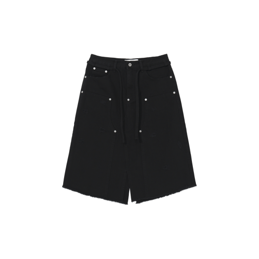 GY51SK001BK Gyeong Double Knee Skirt Black