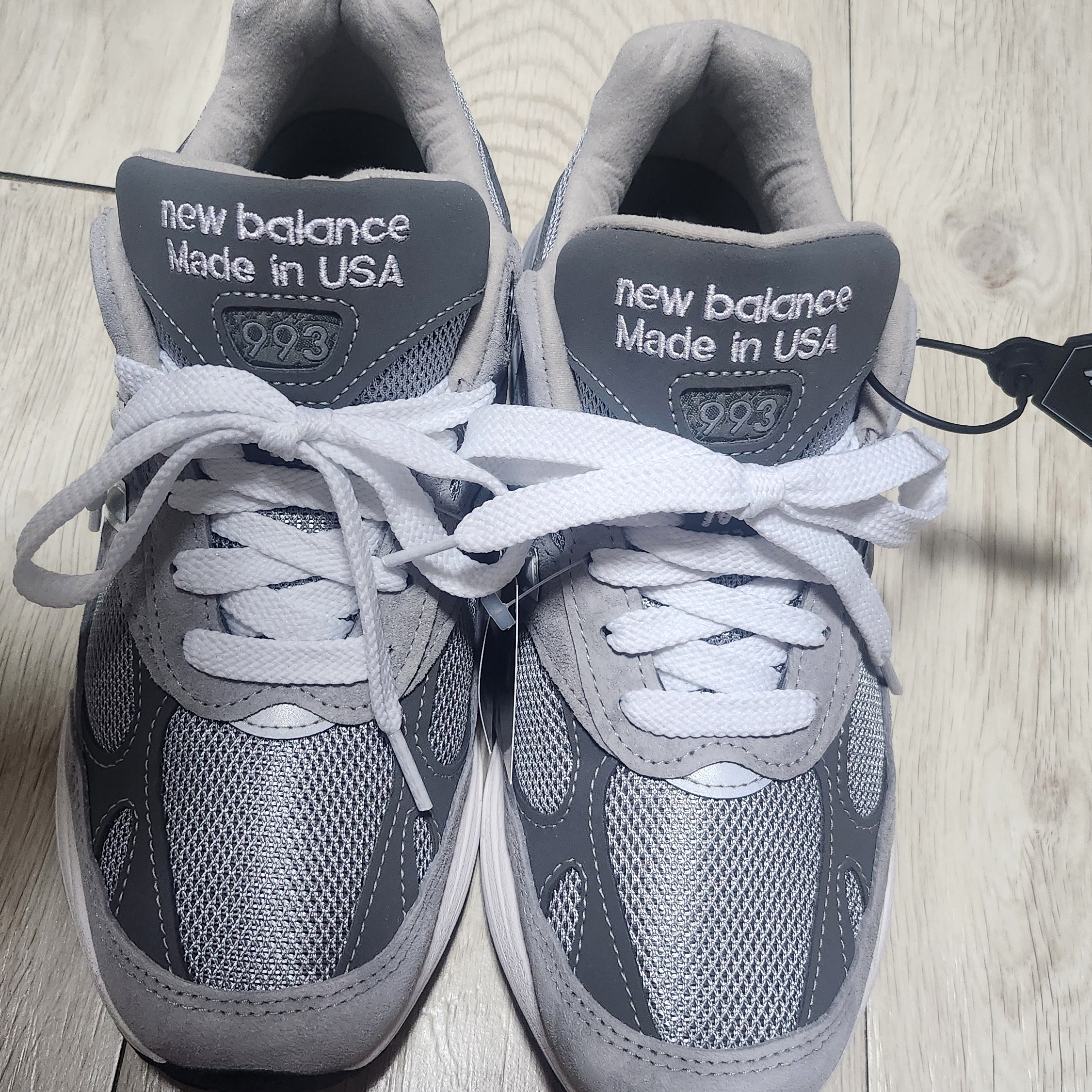 New Balance 993 Made in USA Grey - D Standard 착용 스타일 - 2
