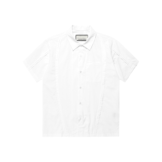 VH2FSUW340AWH Thevinylhouse Curved Short Sleeve Shirts White