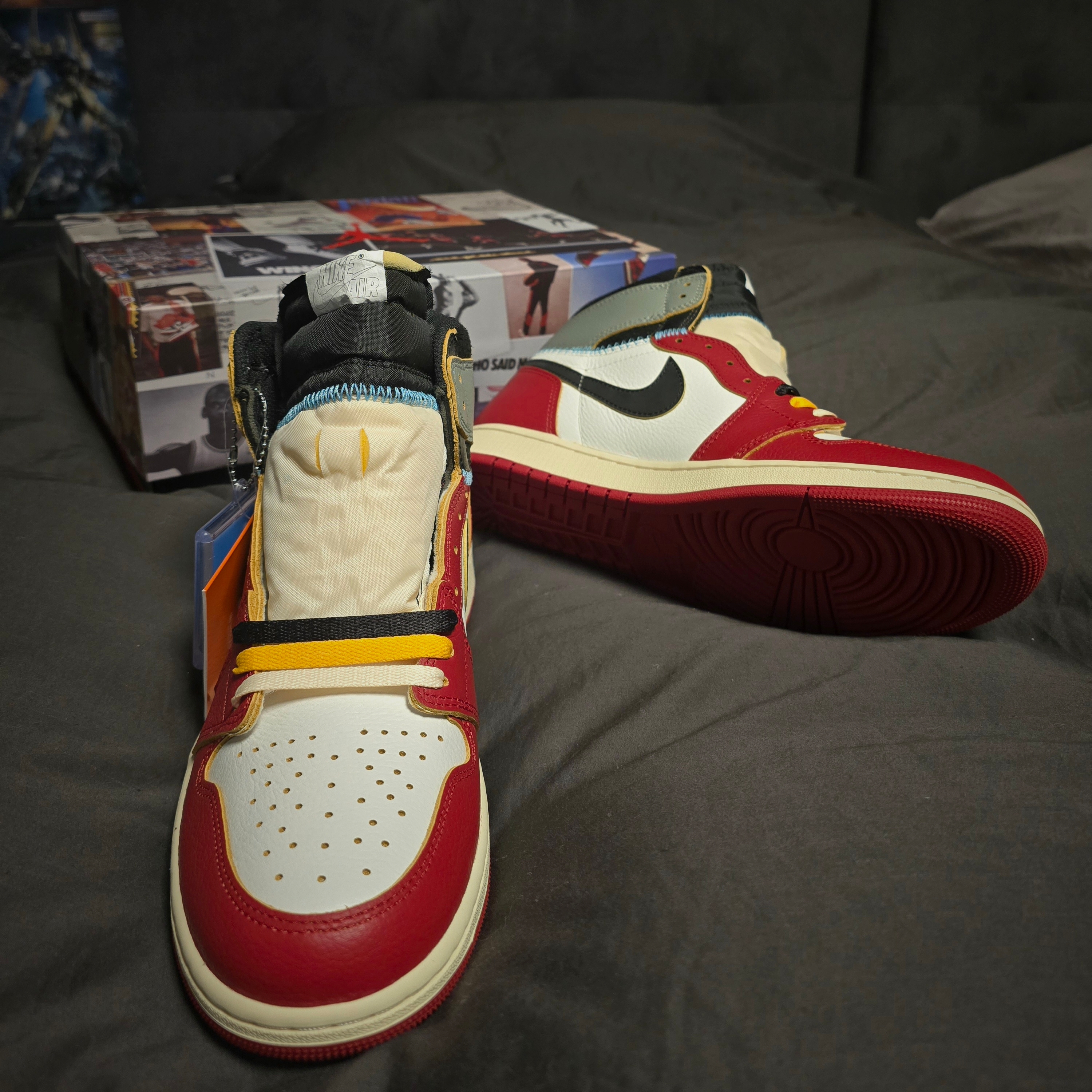 Jordan 1 x Union Retro High OG Chicago Shadow 착용 스타일 - 2