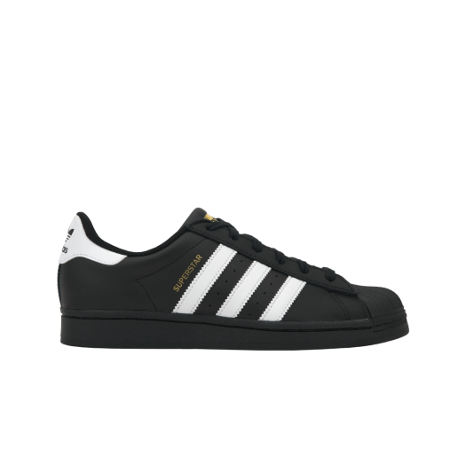 (J) Adidas Superstar Black White
