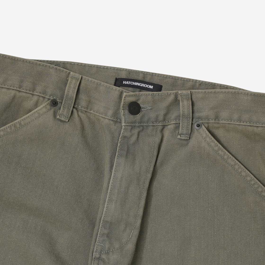 해칭룸 커브진 워시드 올리브(Hatchingroom Curve Jeans Washed Olive) - 3