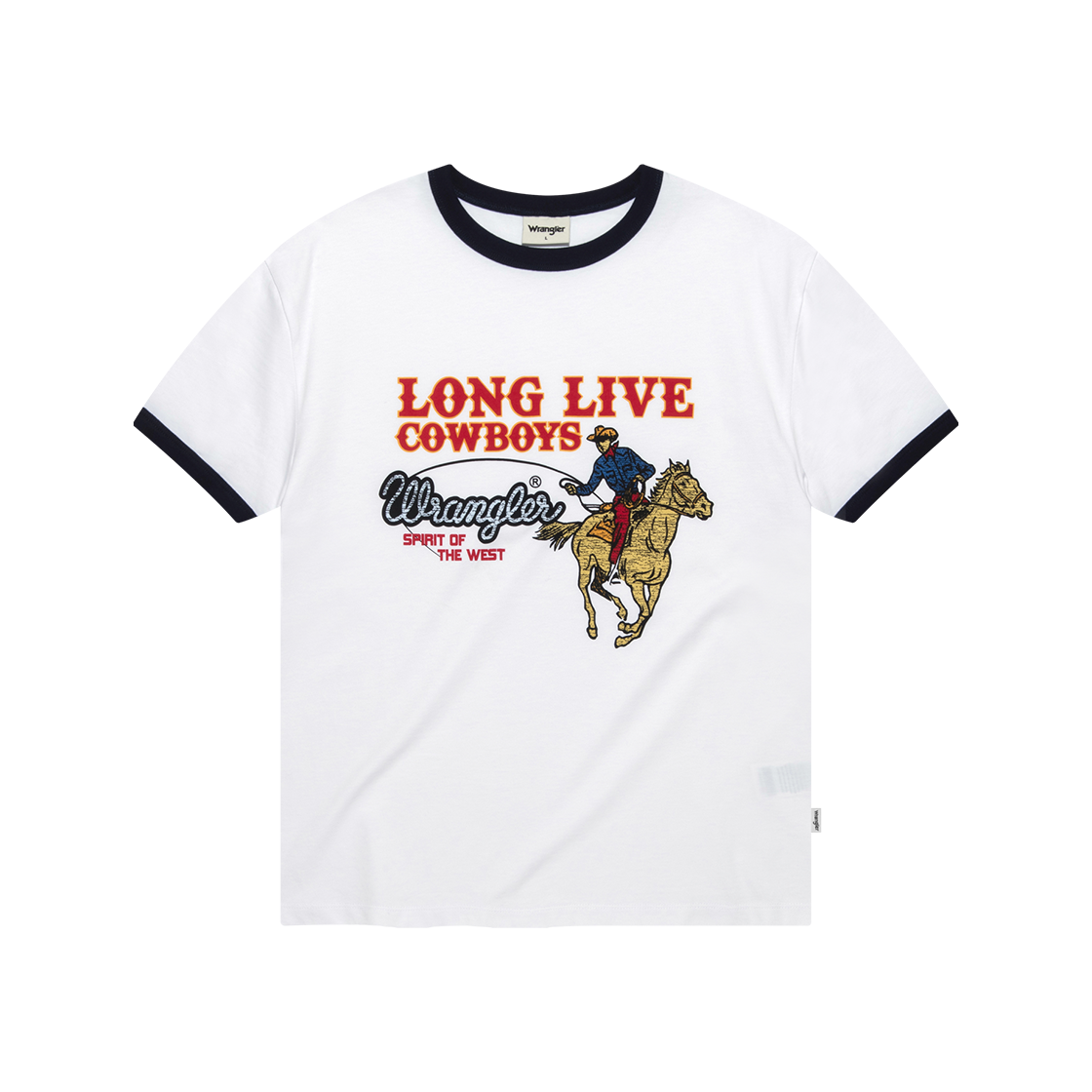 랭글러 카우보이 링거 티셔츠 화이트(Wrangler Cowboy Ringer T-Shirt White)