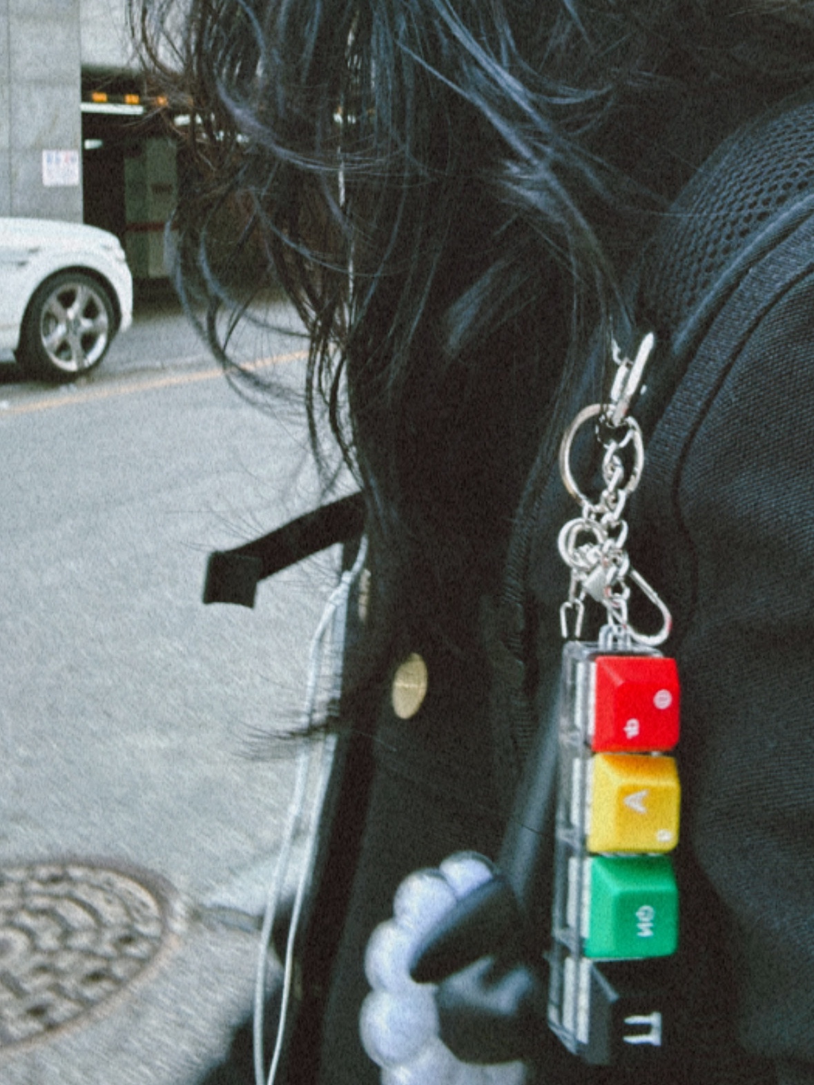 G-DRAGON Ubermensch Official Mini Light Keyring, G-DRAGON Ubermensch Keycap Keyring 착용 스타일