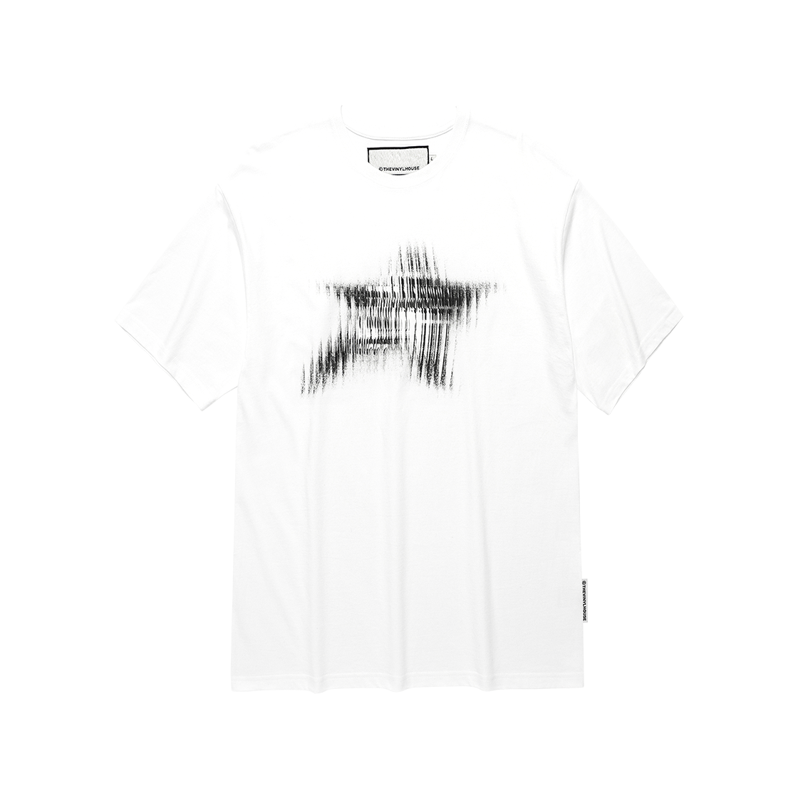 더바이닐하우스 블러 스타 티셔츠 화이트(Thevinylhouse Blur Star Tee White)