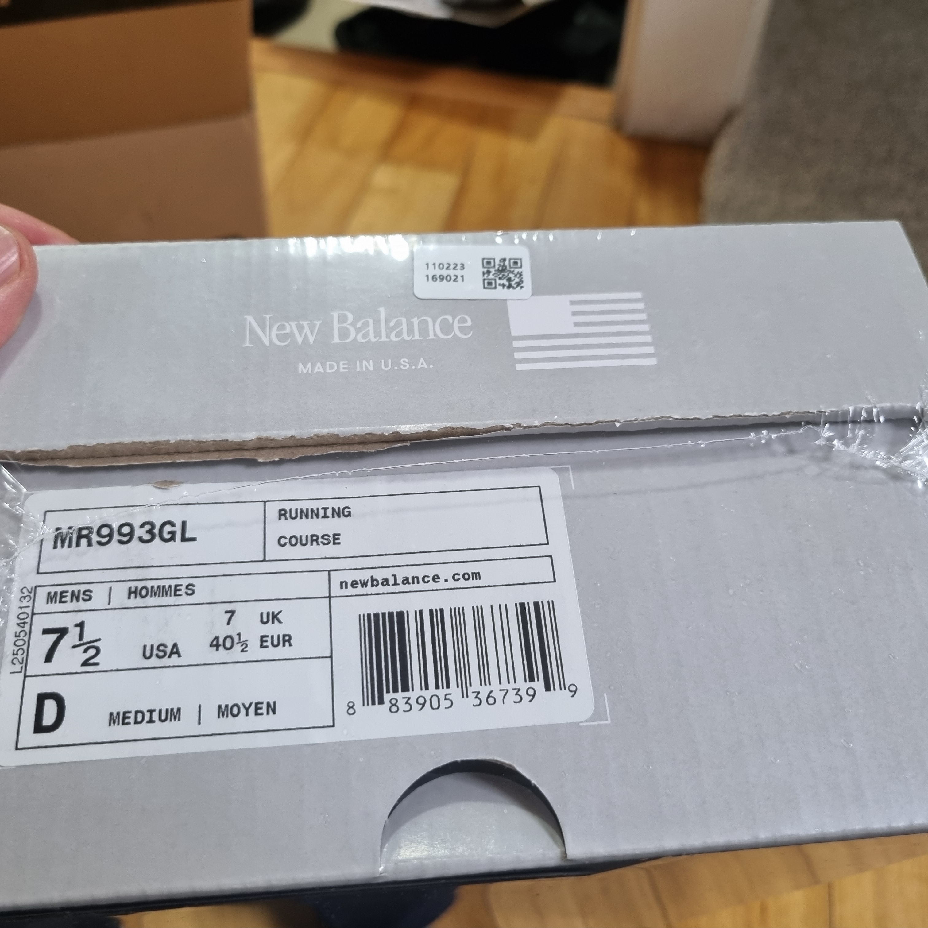 New Balance 993 Made in USA Grey - D Standard 착용 스타일 - 2