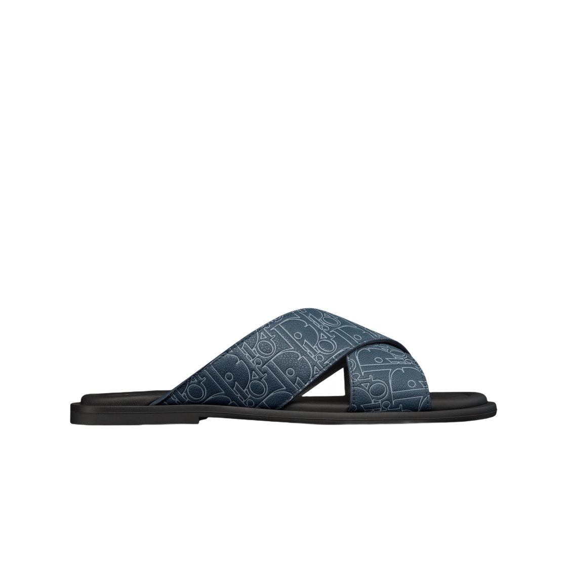 3SA176ZPA-H578 Dior Alias Sandal Dior Gravity Outline Leather Navy Blue