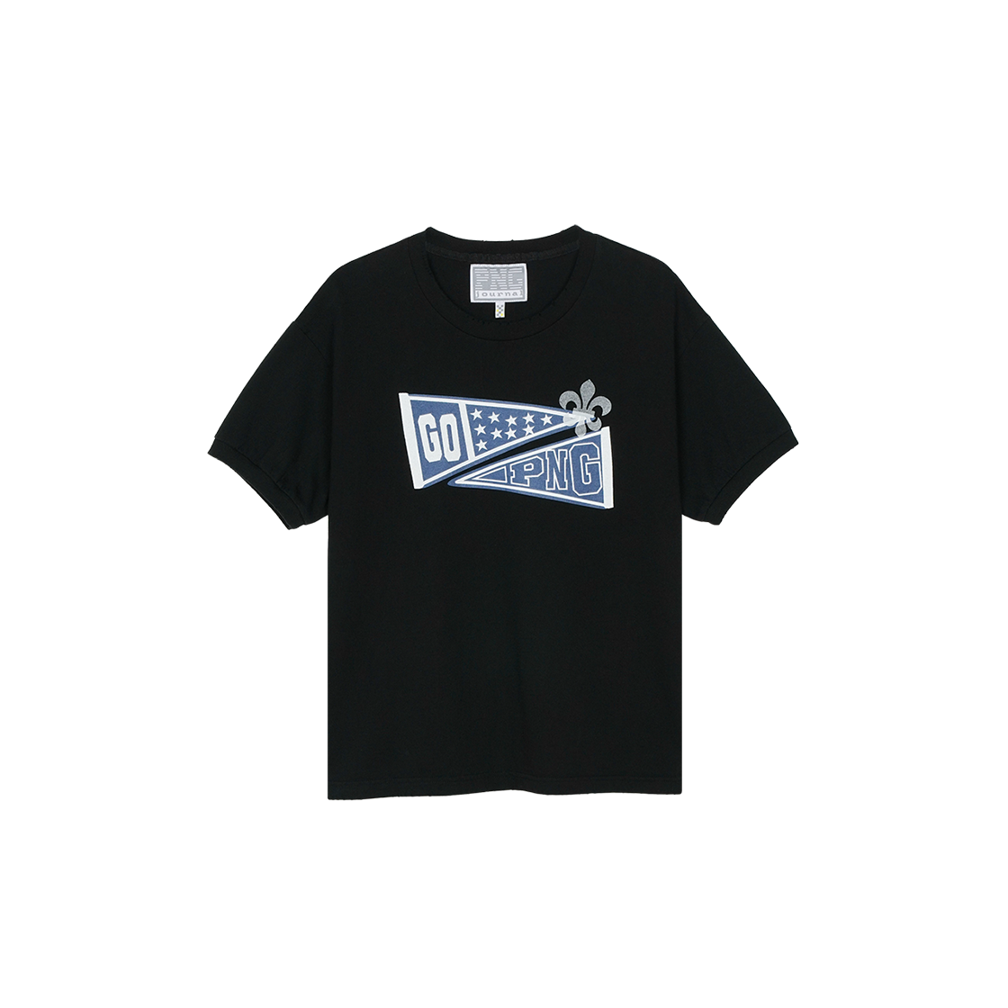 피엔지 저널 플래그 티셔츠 블랙(PNG Journal Flag T Shirt Black)
