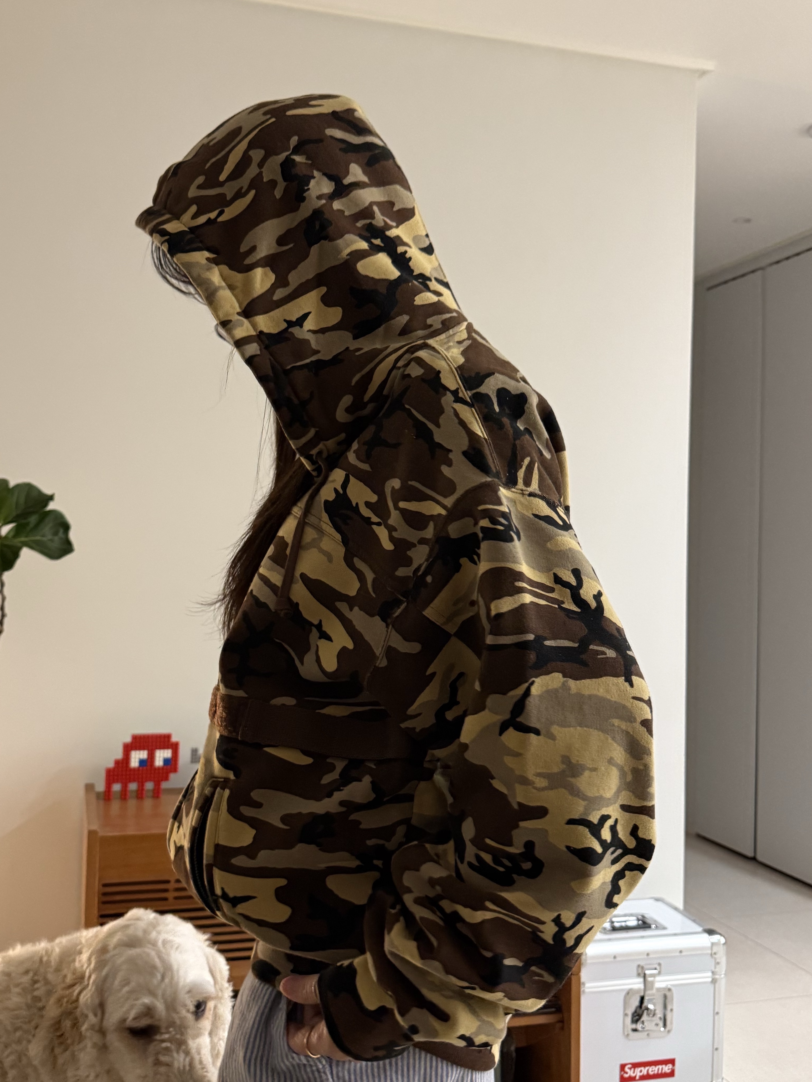 Supreme x Marithe Francois Girbaud Zip Up Hooded Sweatshirt Camo - 25SS 착용 스타일 - 3