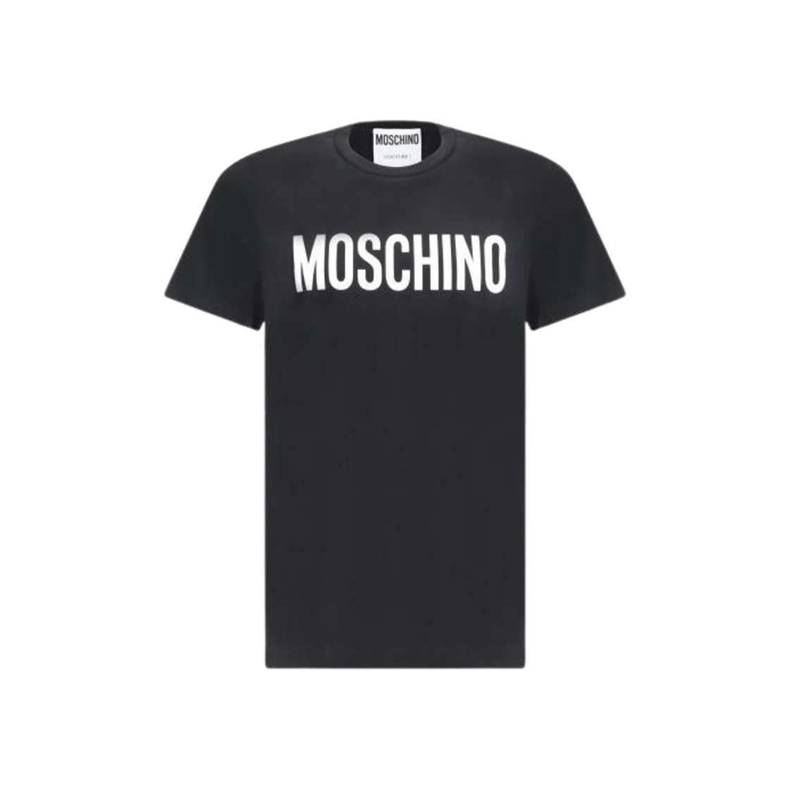 A072002411555 Moschino Logo Print T-Shirt Black