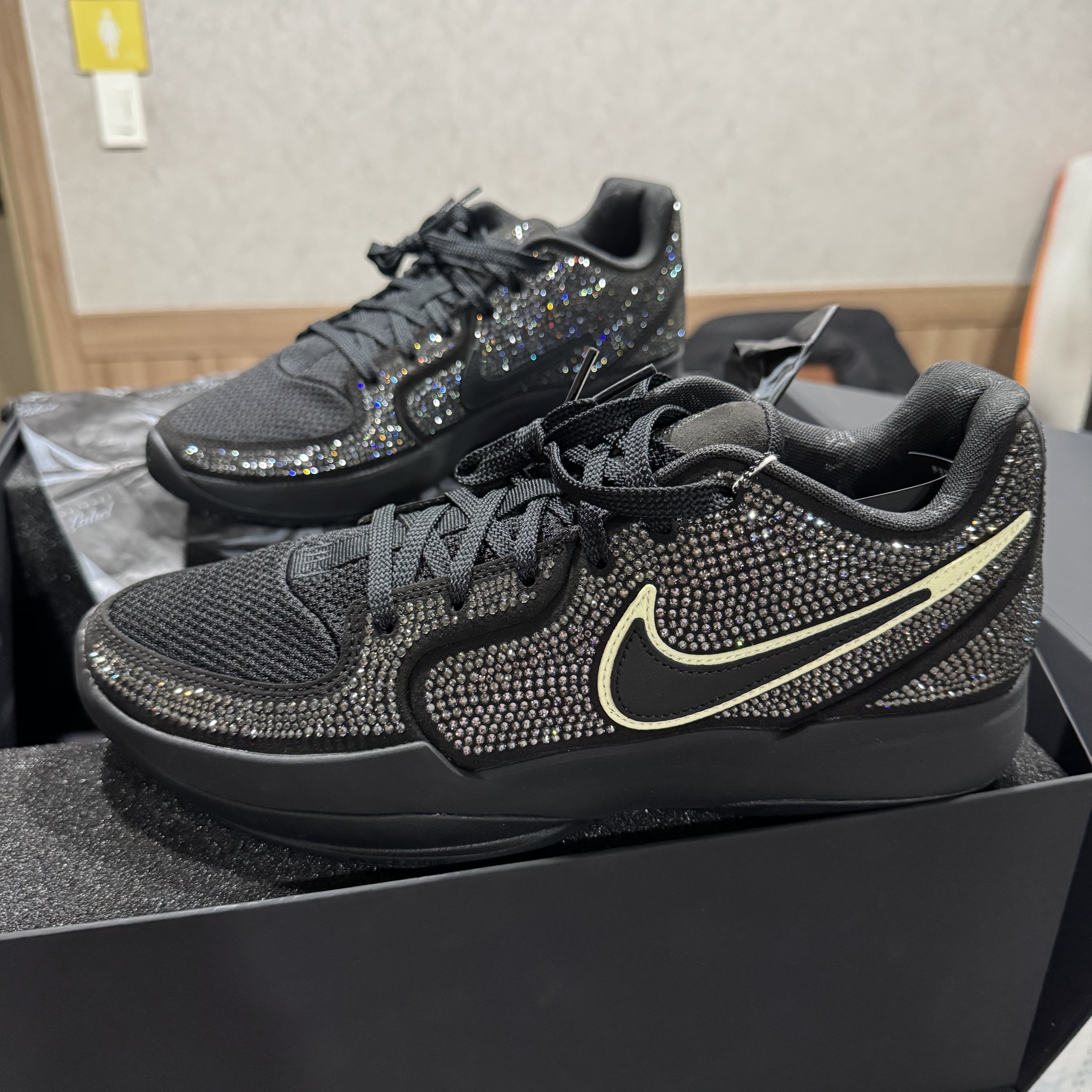 Nike x Swarovski Ja 2 Black Label 착용 스타일 - 4