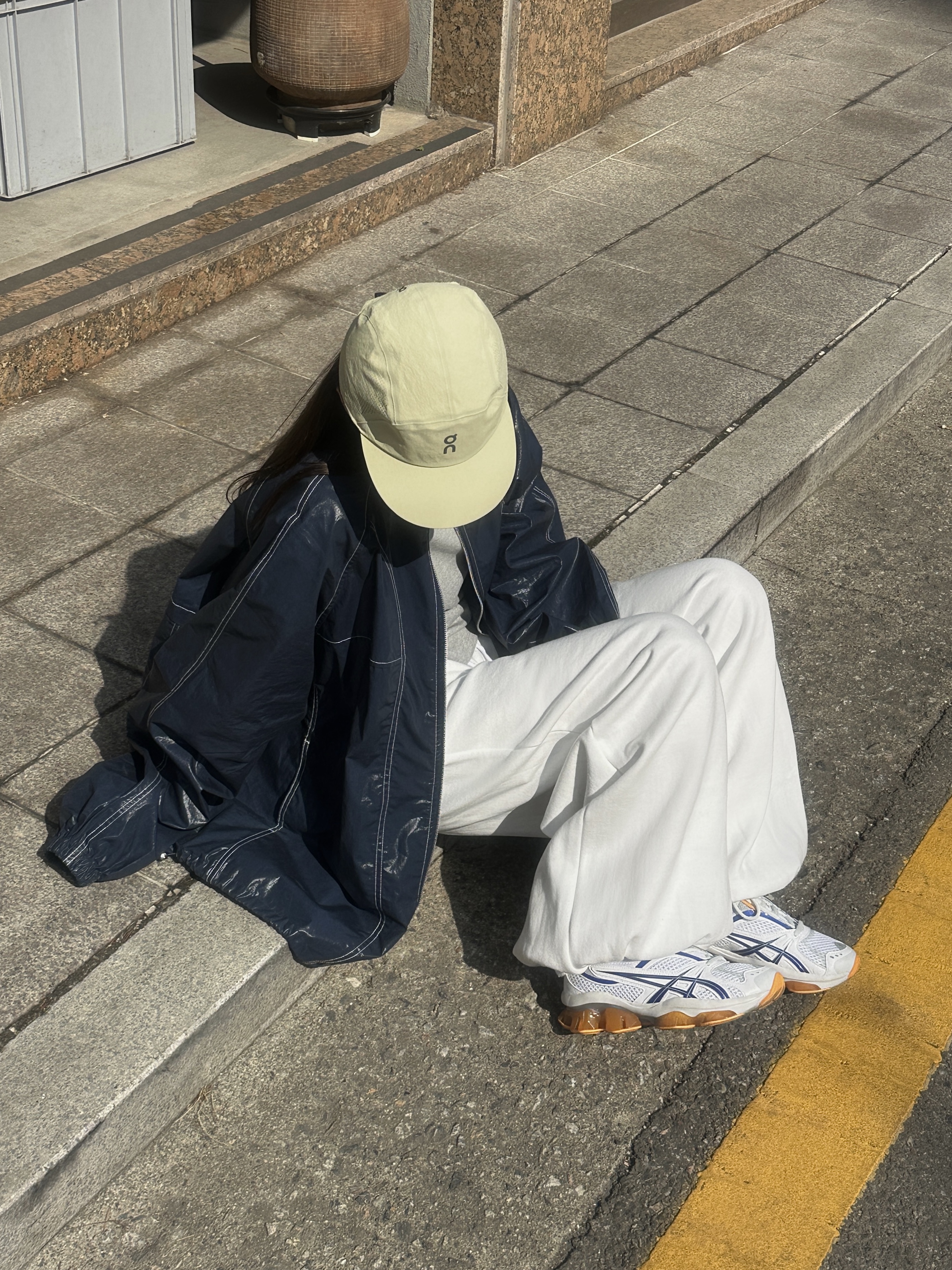 Asics x Kiko Kostadinov Gel-Quantum Zientzia White Blue, On Running Performance Cap Caper 착용 스타일 - 8