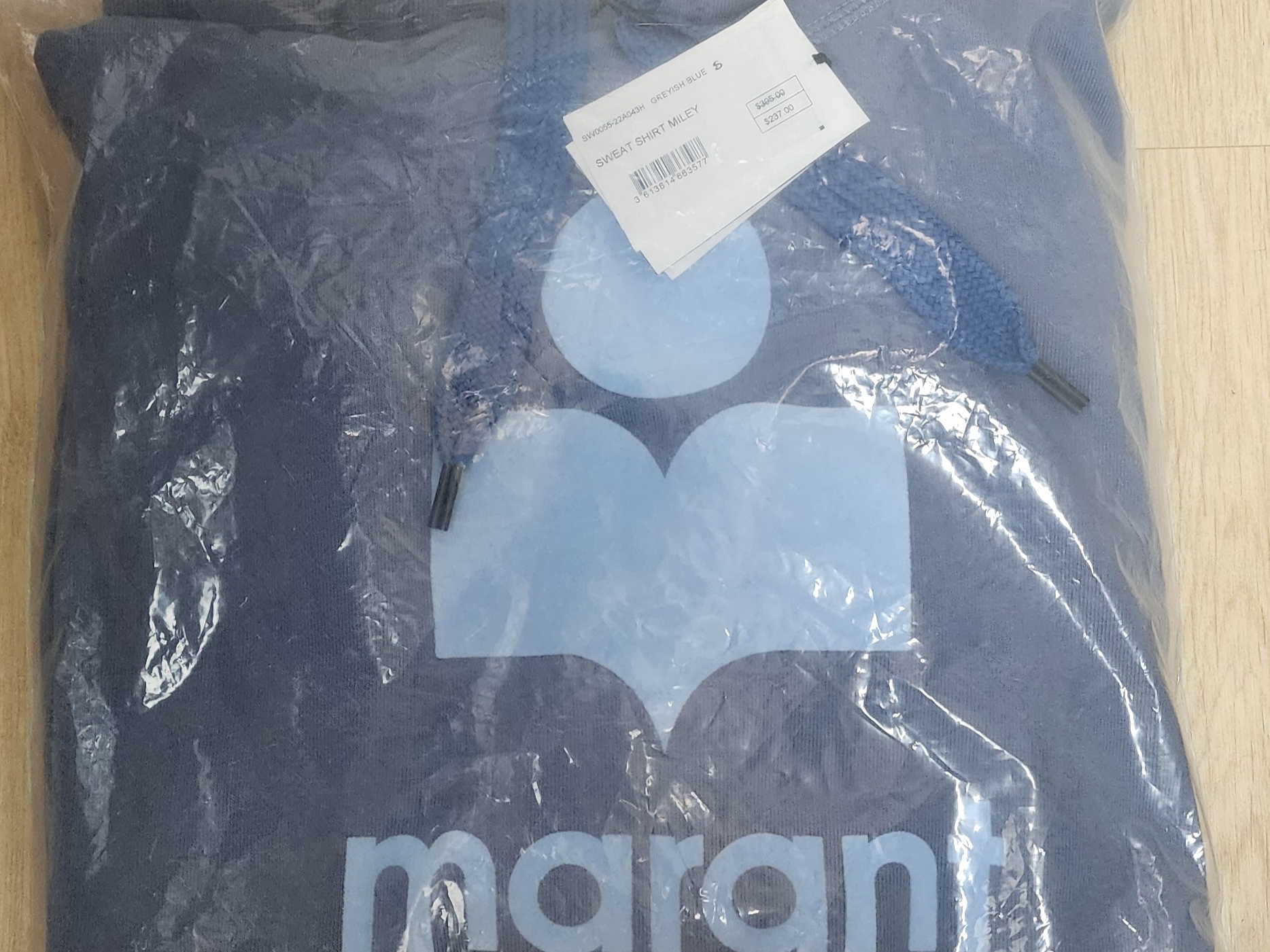 Isabel Marant Miley Hoodie Grayish Blue - 22FW 착용 스타일