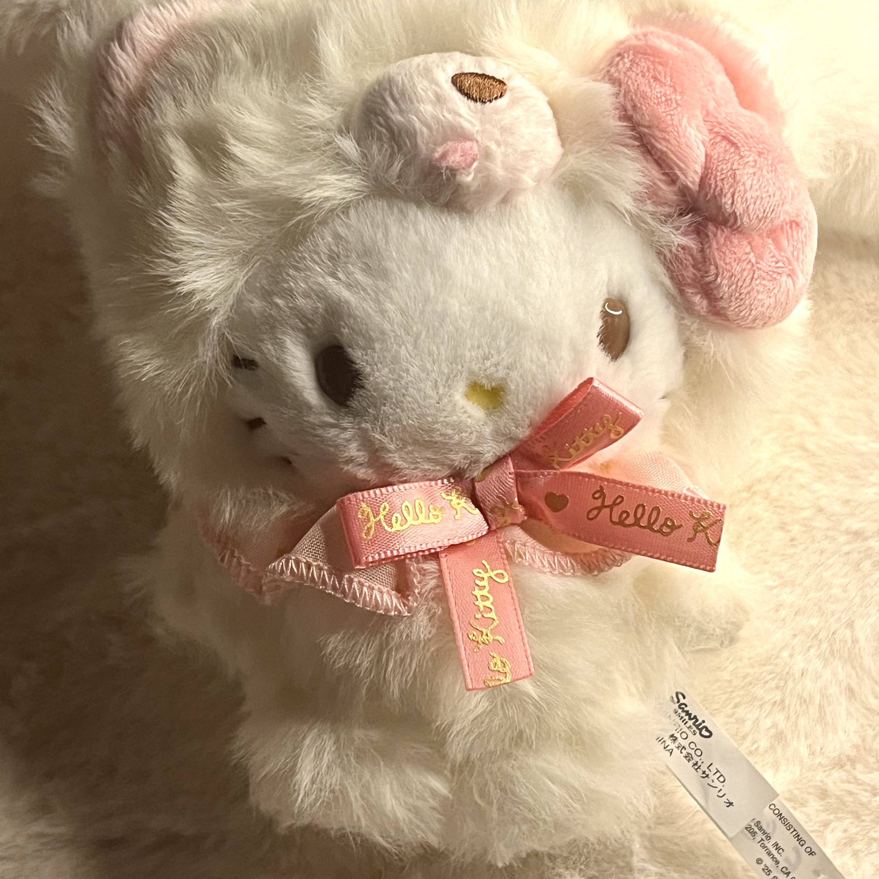 Sanrio Hello Kitty Fluffy Doll Mascot Holder 착용 스타일 - 3