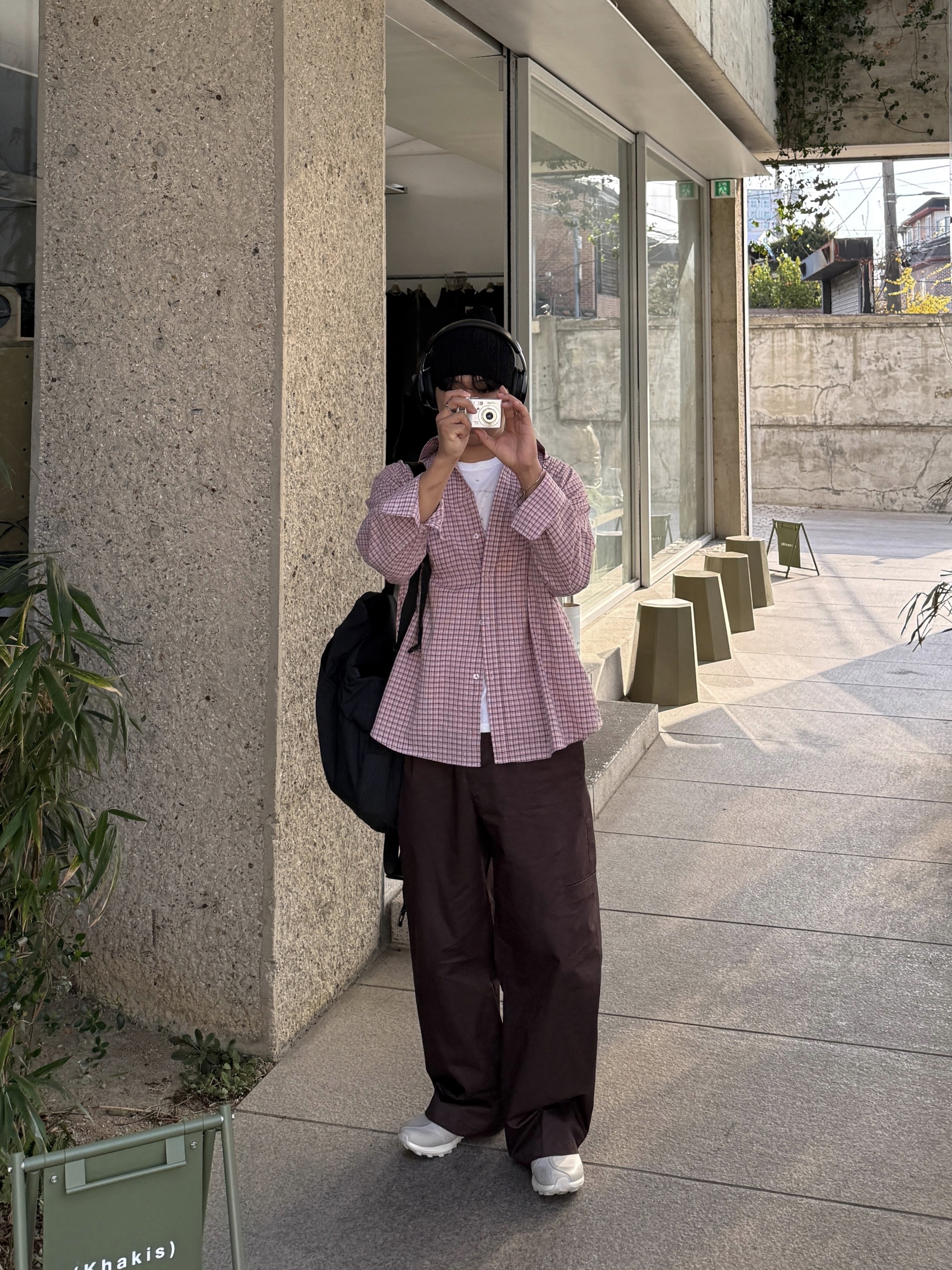 BOSE QC Ultra Black (Korean Ver.), On Running x Post Archive Faction (Paf) Cloudventure Peak Ice Moon 착용 스타일 - 7