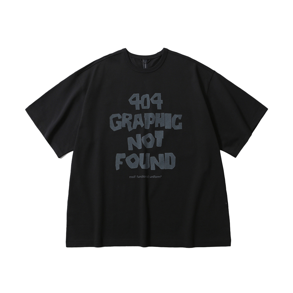 [SS25] 모이프 404 GNF(F) H/S 티셔츠 블랙