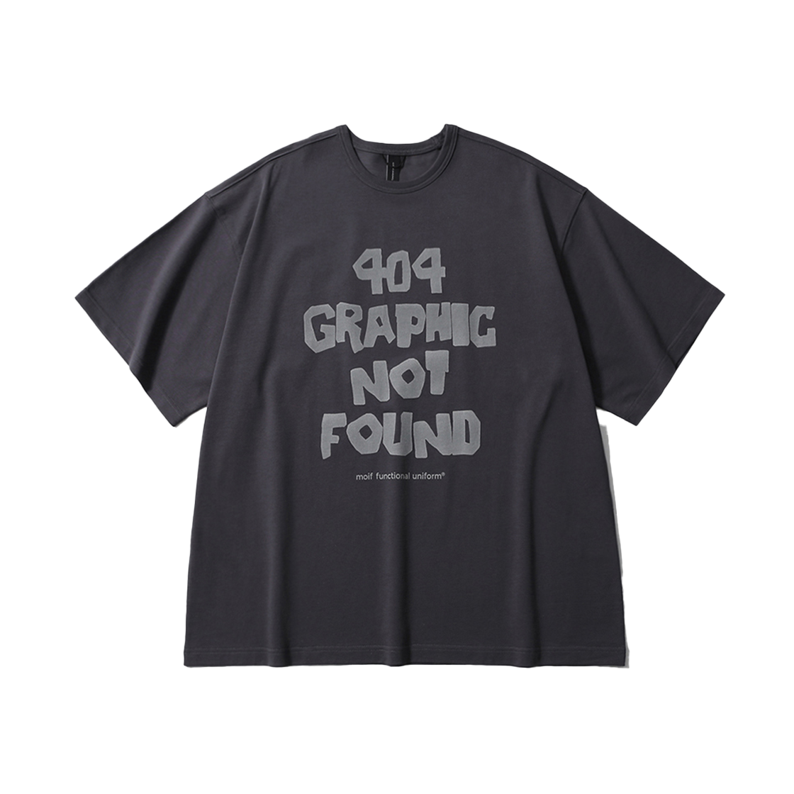 [SS25] 모이프 404 GNF(F) H/S 티셔츠 차콜
