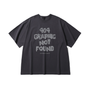 [SS25] moif 404 Gnf(F) H/S Tee Charcoal