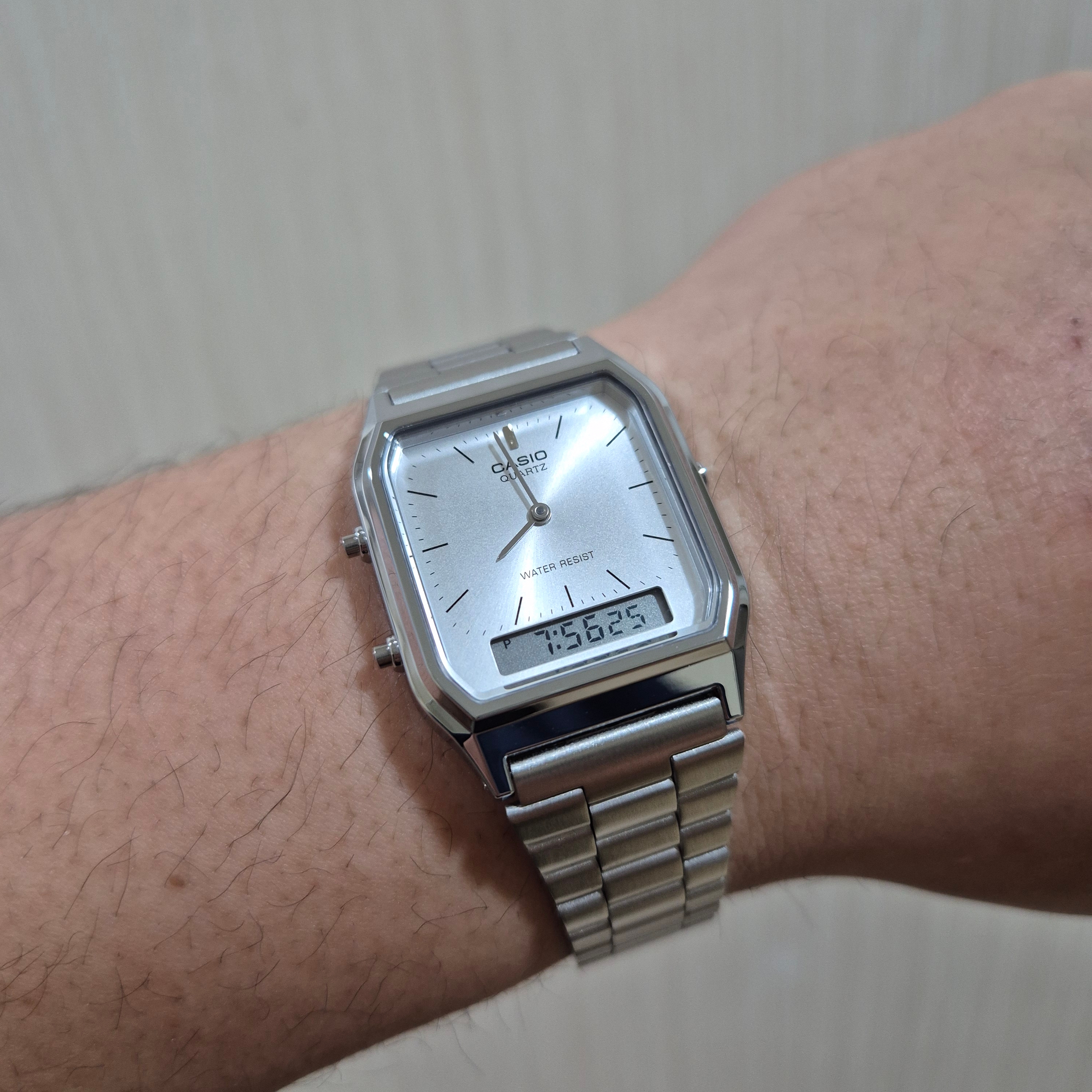 Casio AQ-230A-7AMQY 착용 스타일 - 1