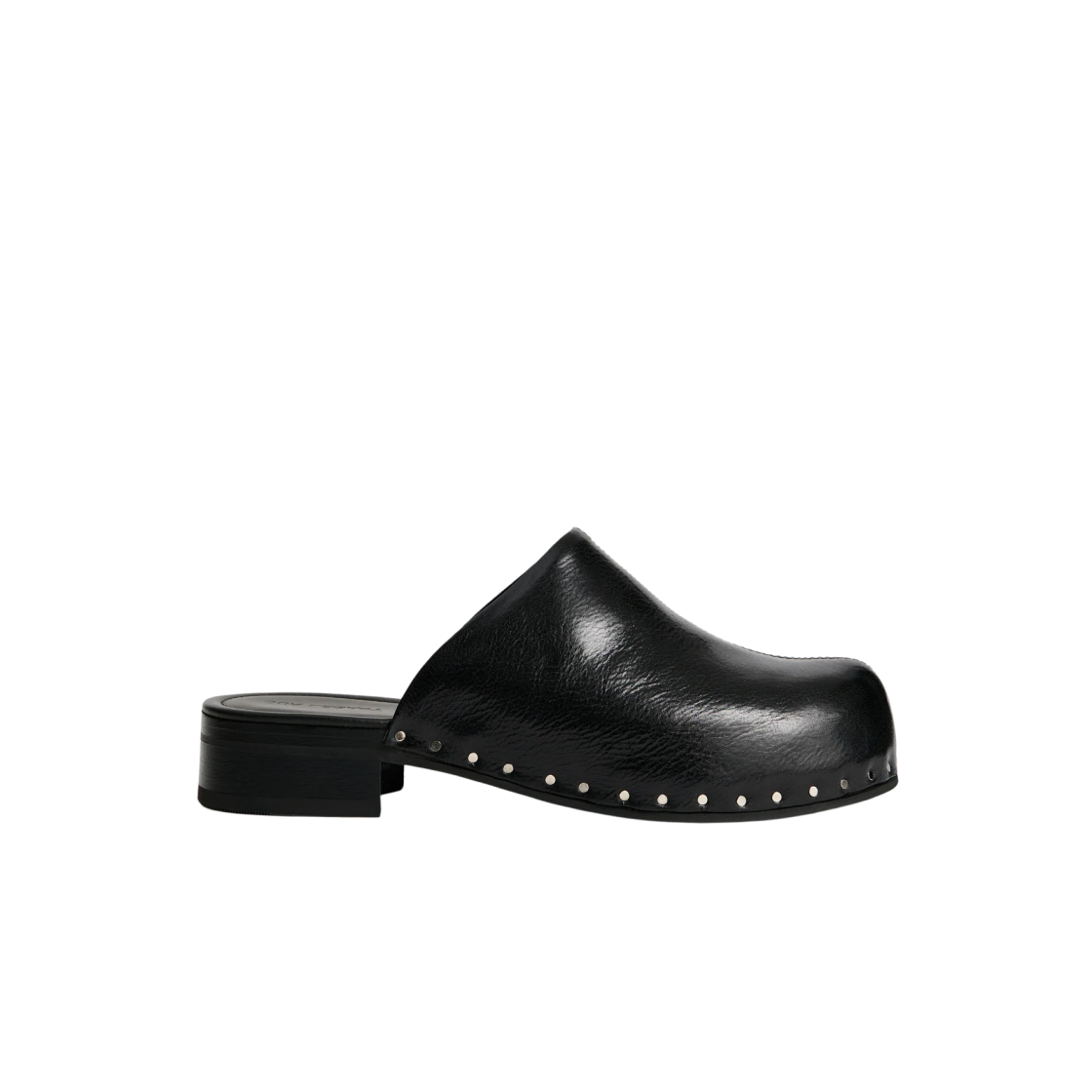 A2257NCB Our Legacy Naoto Clog Black Supple Cow Hide