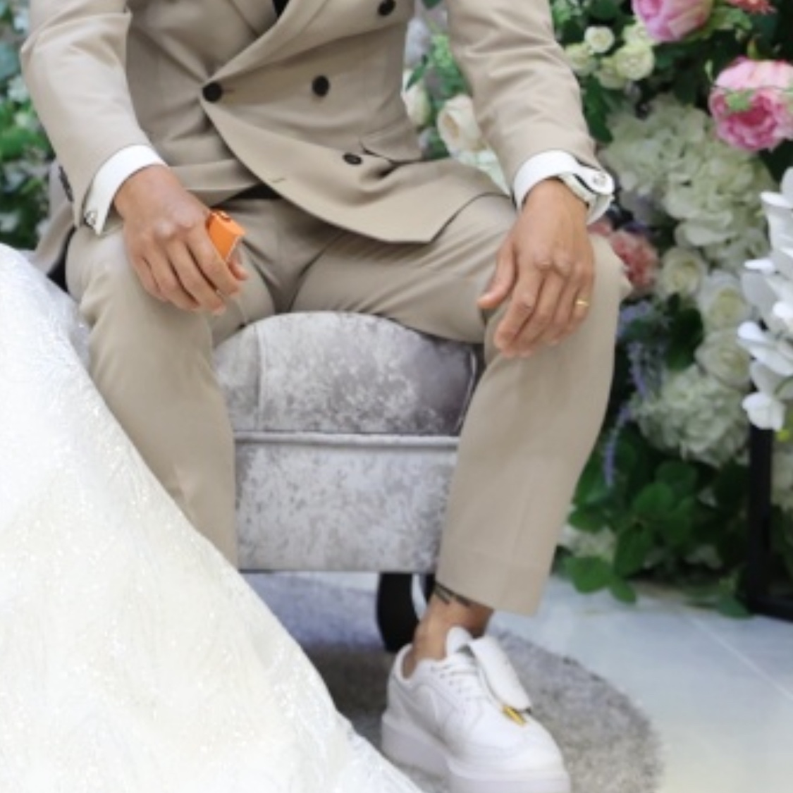 나이키 x 피스마이너스원 퀀도1 화이트 착용 스타일