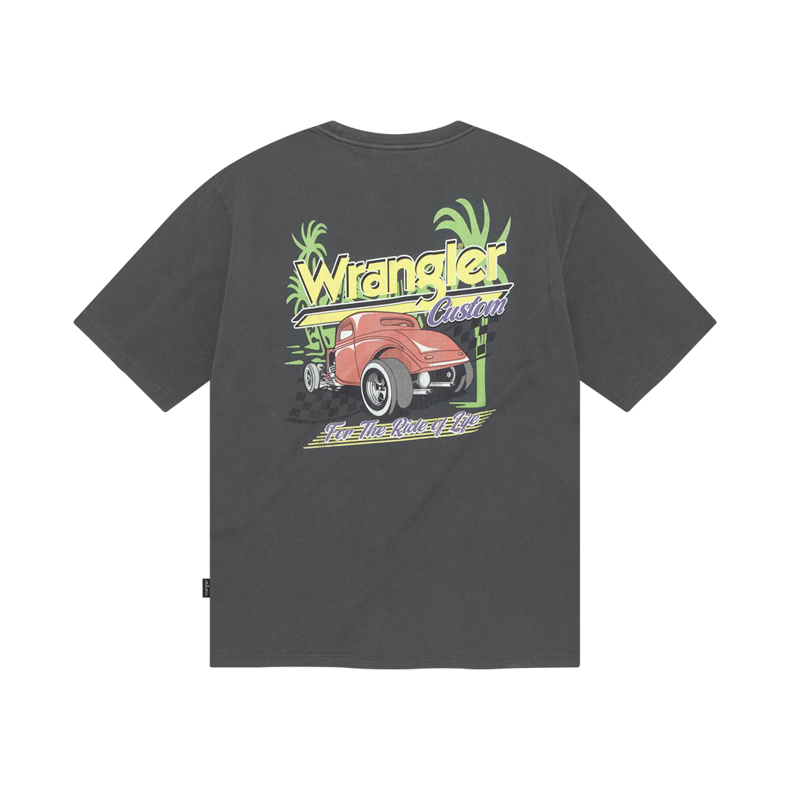 WR2502ST17CH Wrangler Racing Car Rally T-Shirt Charcoal