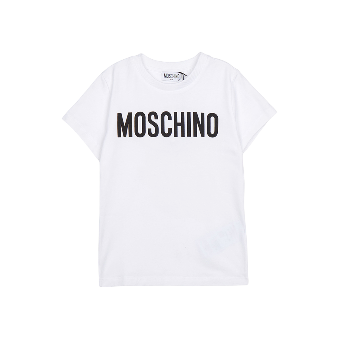 HUM05CLBA1010101 (Kids) Moschino Short Sleeve T-Shirt White