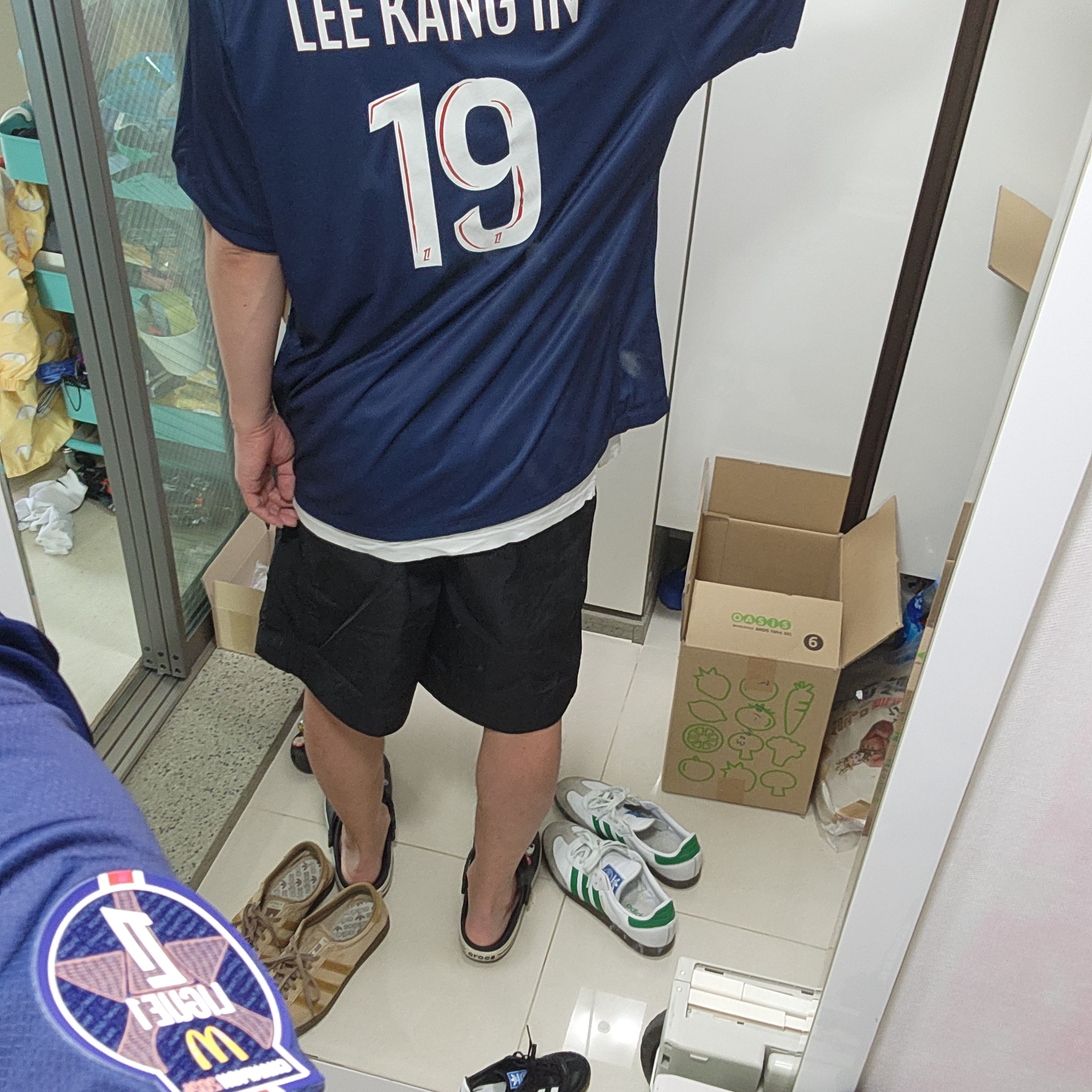 Nike Paris Saint-Germain 2024/25 Dri-Fit Stadium Home Replica Jersey Midnight Navy (Non Marking Ver.) 착용 스타일 - 3
