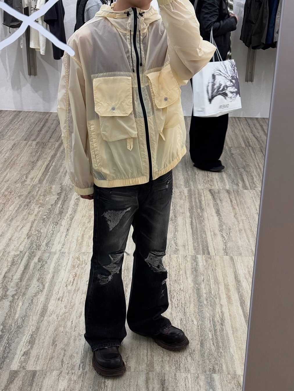 [SS25] moif LT Wading Parka Mayo 착용 스타일