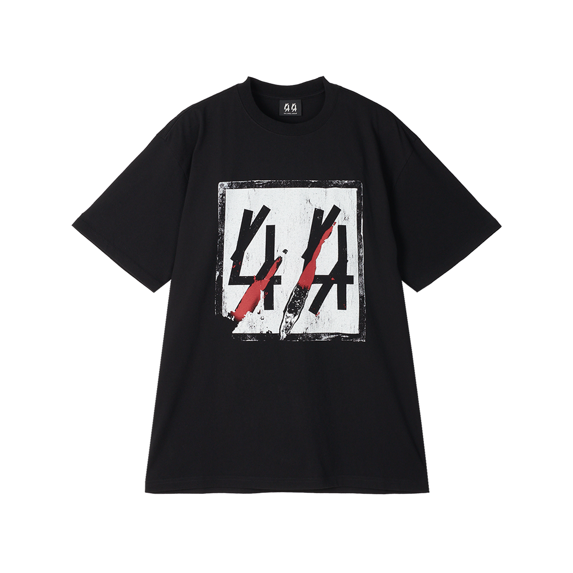 44 레이블 그룹 스티카 티 블랙 - 25SS(44 Label Group Sticka Tee Black - 25SS)